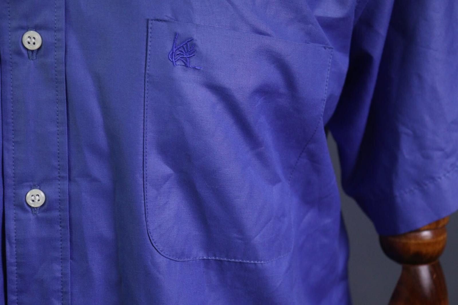 Kenzo Kenzo Blue Collared Chest Pocket Button Down Shirt Size L Size US L / EU 52-54 / 3 - 4 Thumbnail