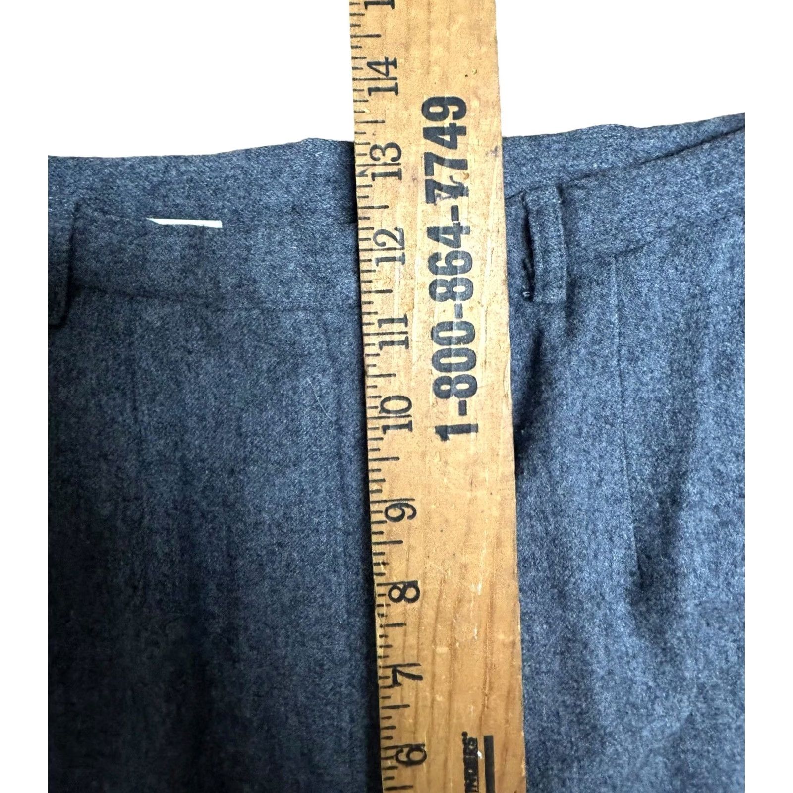 Pendleton VINTAGE Pendleton Women's 14P Pants Wool Trousers High Waist Pleated Grey 90s USA Womens Size 36" / US 14 / IT 50 - 7 Thumbnail