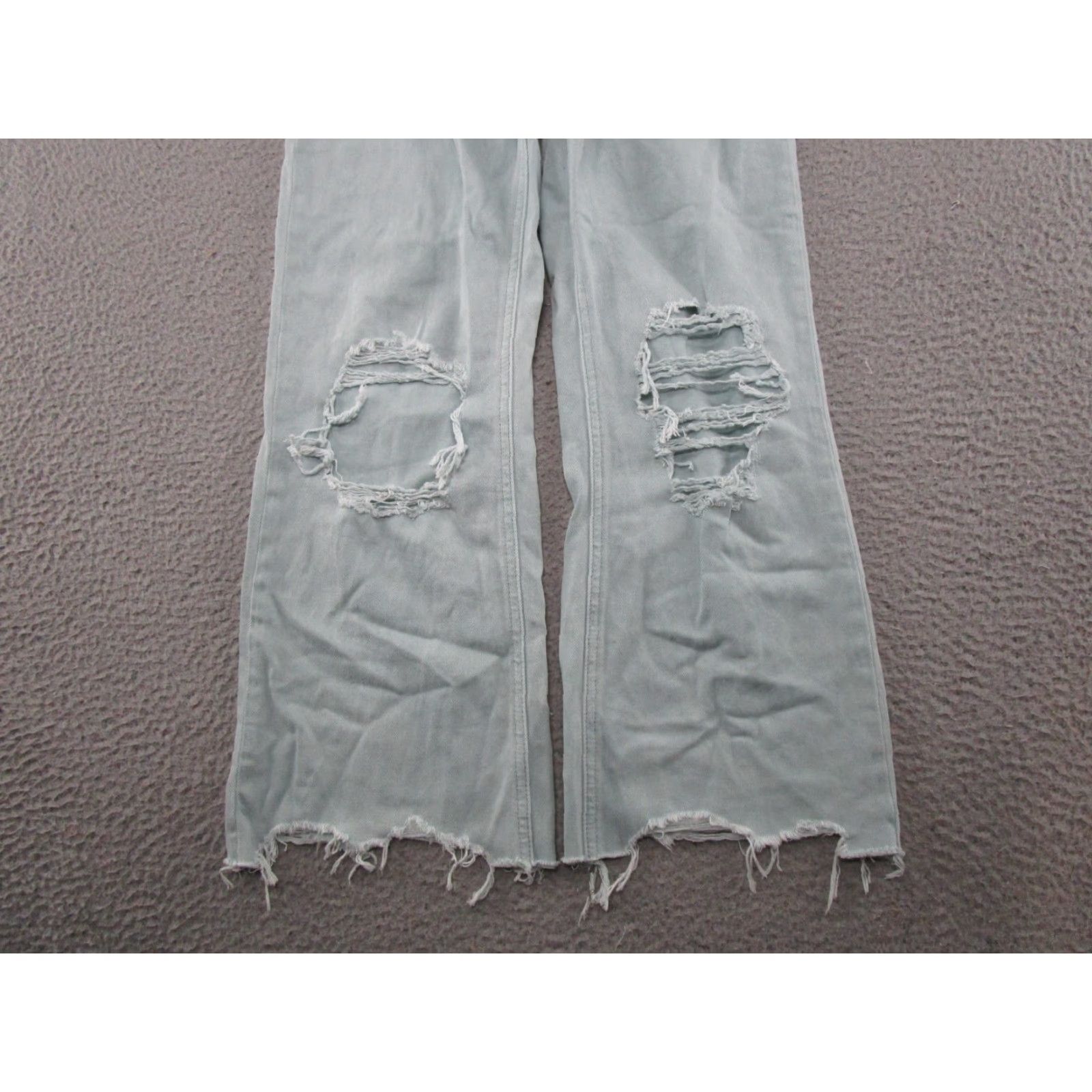 Denime Vervet Los Angeles Wide-Leg Jeans 24 Distressed Denim Blue Women 5-Pocket Regular Size 24 Shoes? Size 42" / US 20 - 2 Thumbnail