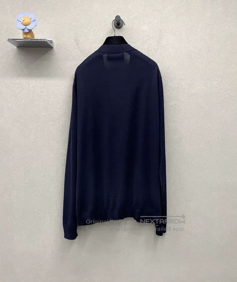Gucci Gucci Dark blue GG embroidered cardigan coat Size L / US 10 / IT 46 - 2 Thumbnail