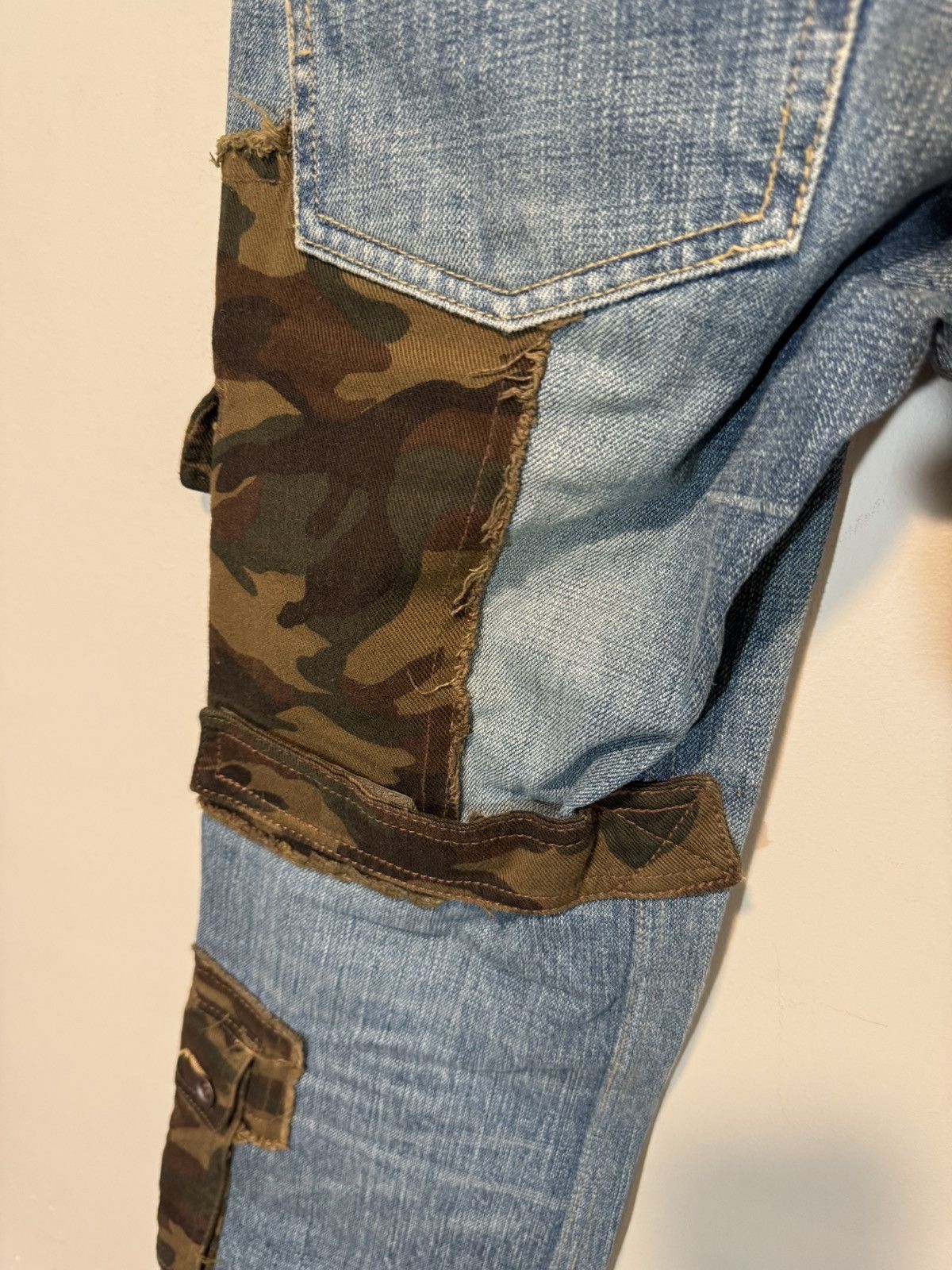 If Six Was Nine × Japanese Brand × Nicole Club Nicole Club Hybrid Camo Jeans Size US 29 - 8 Thumbnail