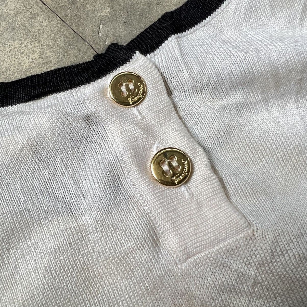 Salvatore Ferragamo Vintage 90s Salvatore Ferragamo Knit Stripe Vest Size M / US 6-8 / IT 42-44 - 5 Thumbnail