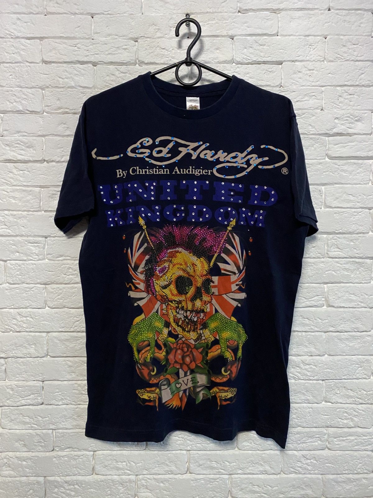 Christian Audigier × Ed Hardy Christian Audigier c Ed Hardy Tee Great Britain Flag 🇬🇧 Size US L / EU 52-54 / 3 - 1 Thumbnail