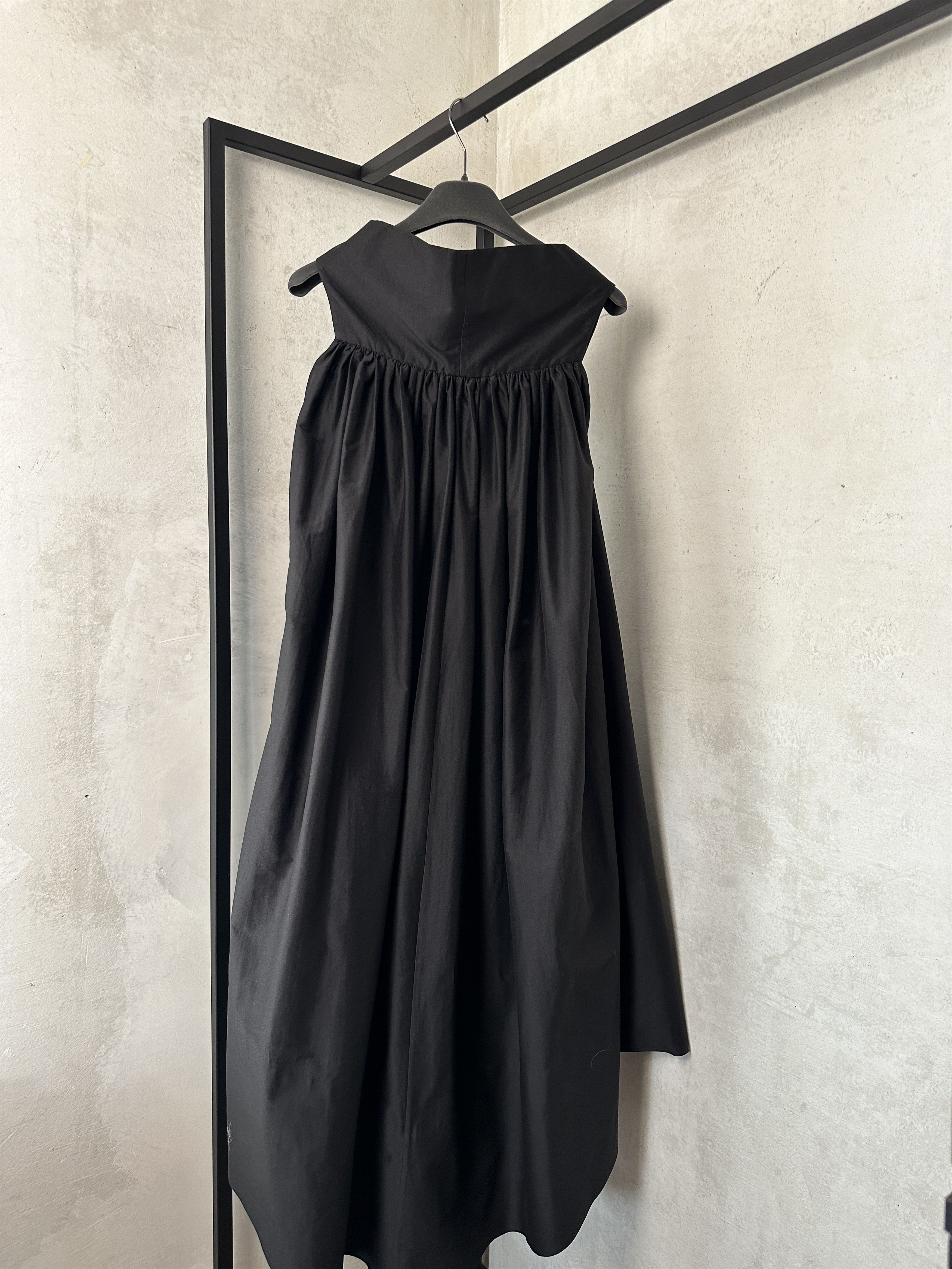 Rick Owens Rick Owens Anthem SS11 Draped Cotton Midi Dress Size S / US 4 / IT 40 - 8 Thumbnail