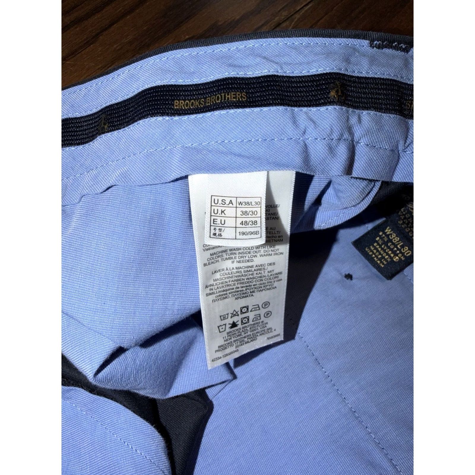 Brooks Brothers Brooks Brothers Pants Men’s 38x30 Blue Lightweight Advantage Chino Trousers Size US 38 / EU 54 - 6 Thumbnail