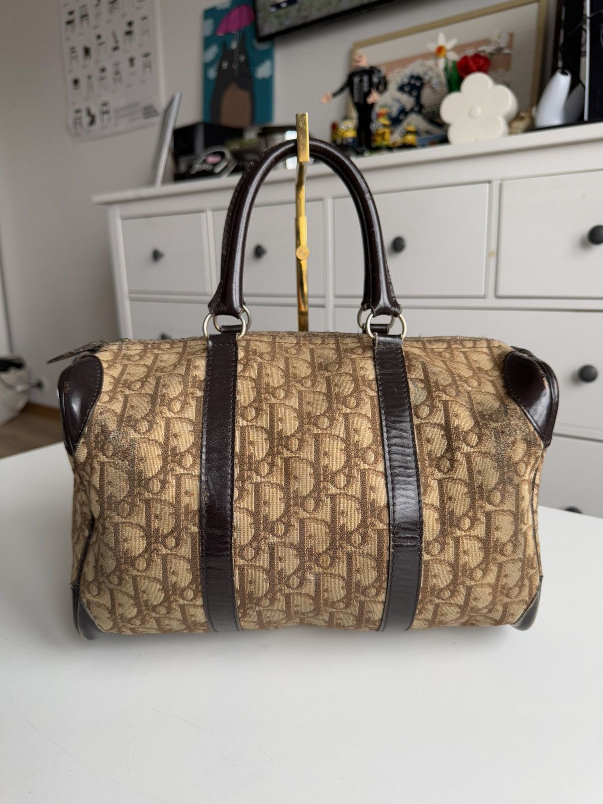 Designer × Dior × Vintage Vintage 90s Dior monogram bowling bag old money designer y2k Size ONE SIZE - 2 Thumbnail