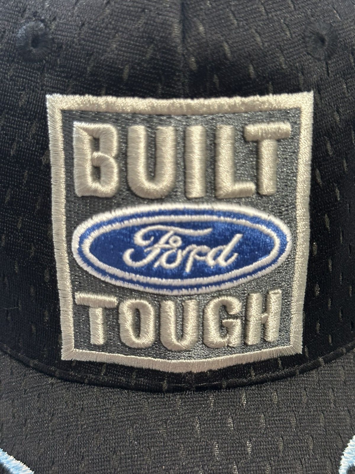 Ford × Vintage Vintage Ford Racing Black and Blue Flames Fire Baseball Cap Size ONE SIZE - 4 Thumbnail