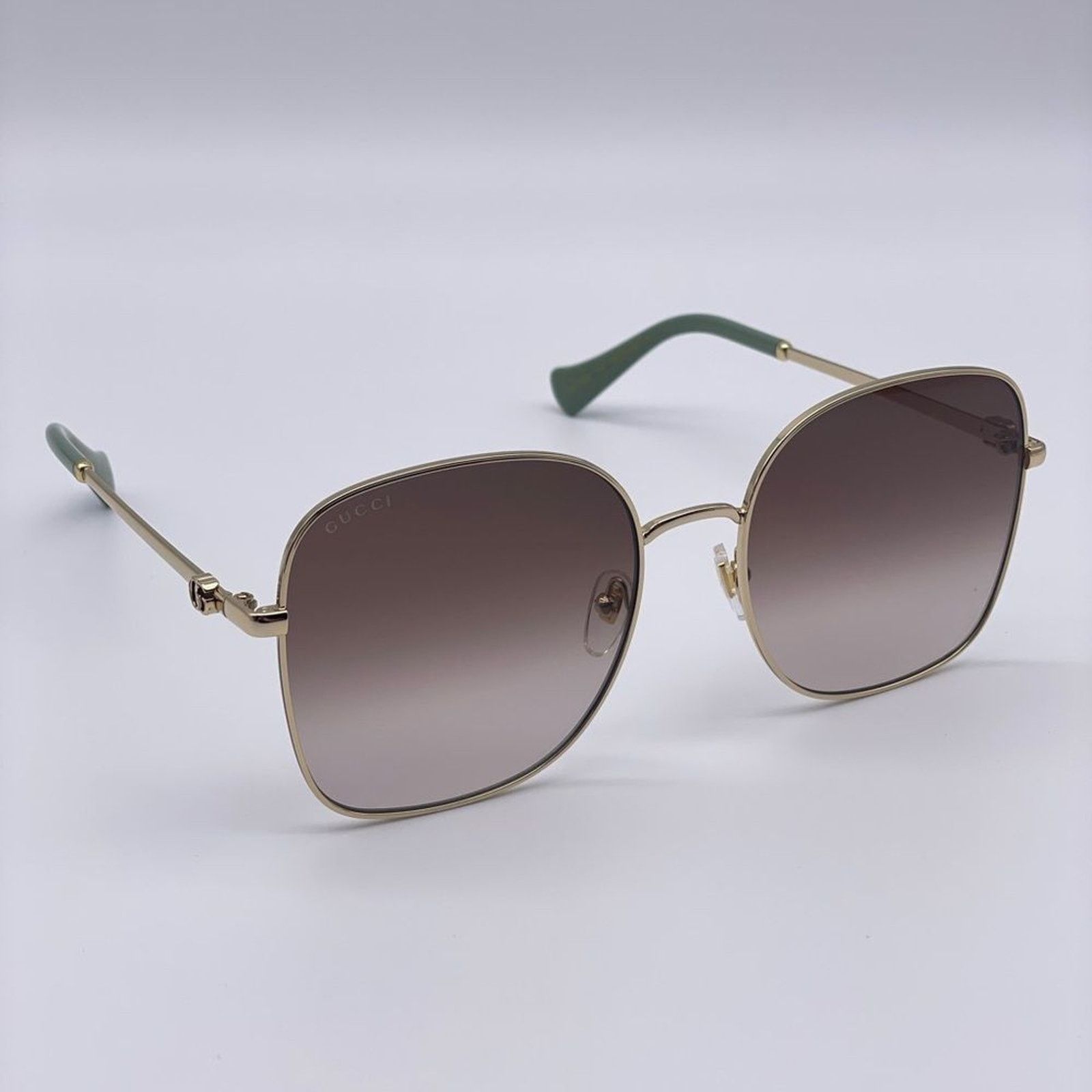 Gucci BRAND NEW GUCCI GG1143S 002 Gold/Brown Women Sunglasses Size ONE SIZE - 6 Thumbnail