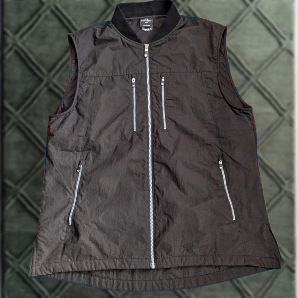 Vintage SCOTTeVEST Vest Travel Utility Outdoor Vacation Large L Black Full Zip Pockets Size US L / EU 52-54 / 3 - 1 Thumbnail