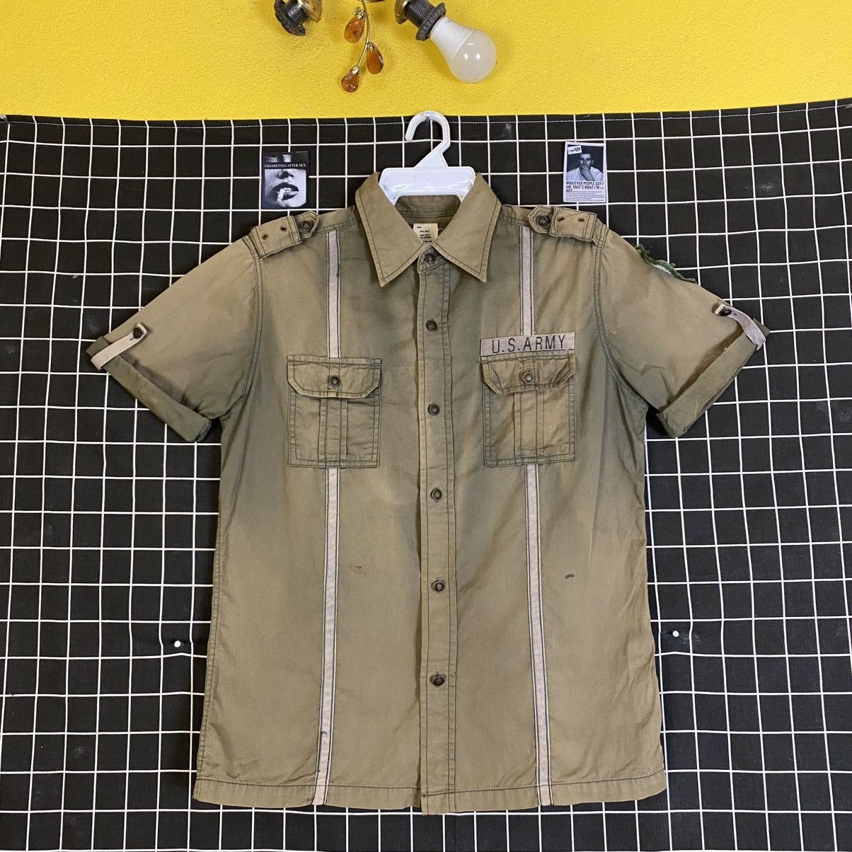 Buzz Rickson's 🇯🇵 C.A.B CLOTHING SUN FADED US ARMY BUTTON UP SHIRT Size US L / EU 52-54 / 3 - 8 Thumbnail