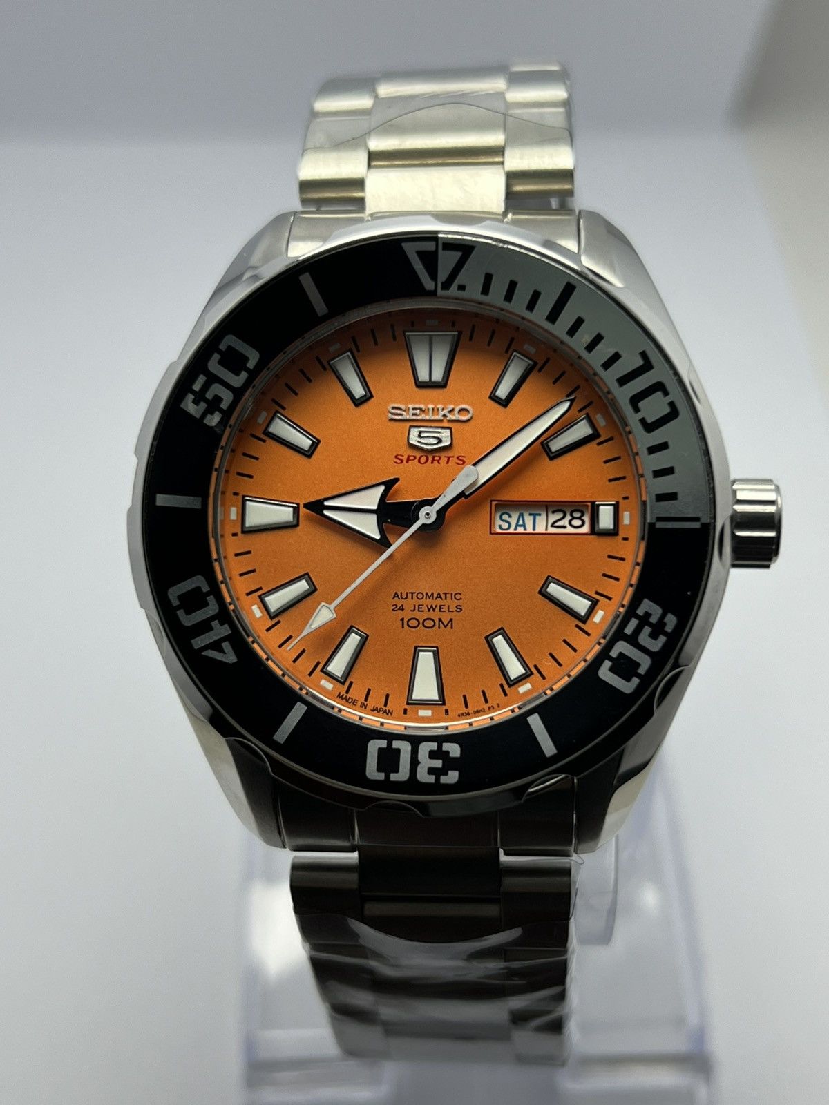Seiko Seiko Sports Automatic Directional Bazel Day/Date Japan Size 44 - 1 Thumbnail