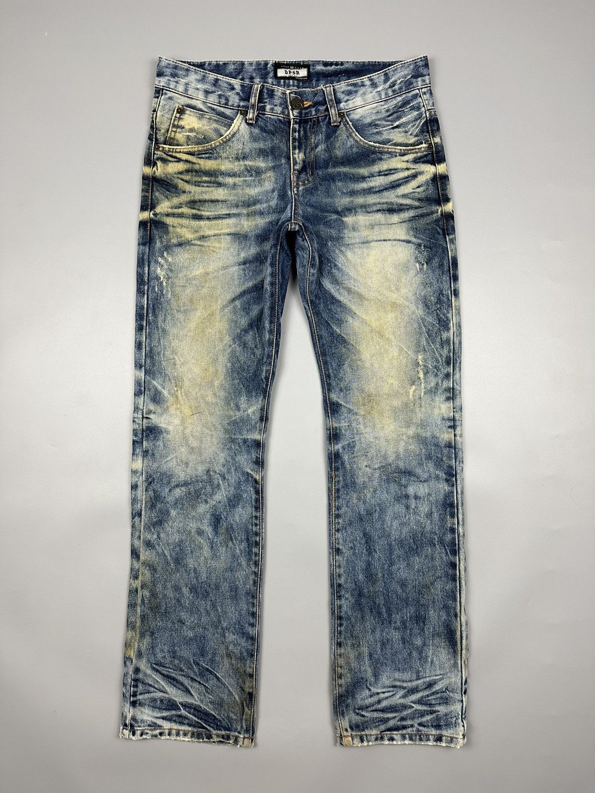 Japanese Brand Vintage Distressed DPSR Acid Washed Denim Size US 33 - 1 Thumbnail