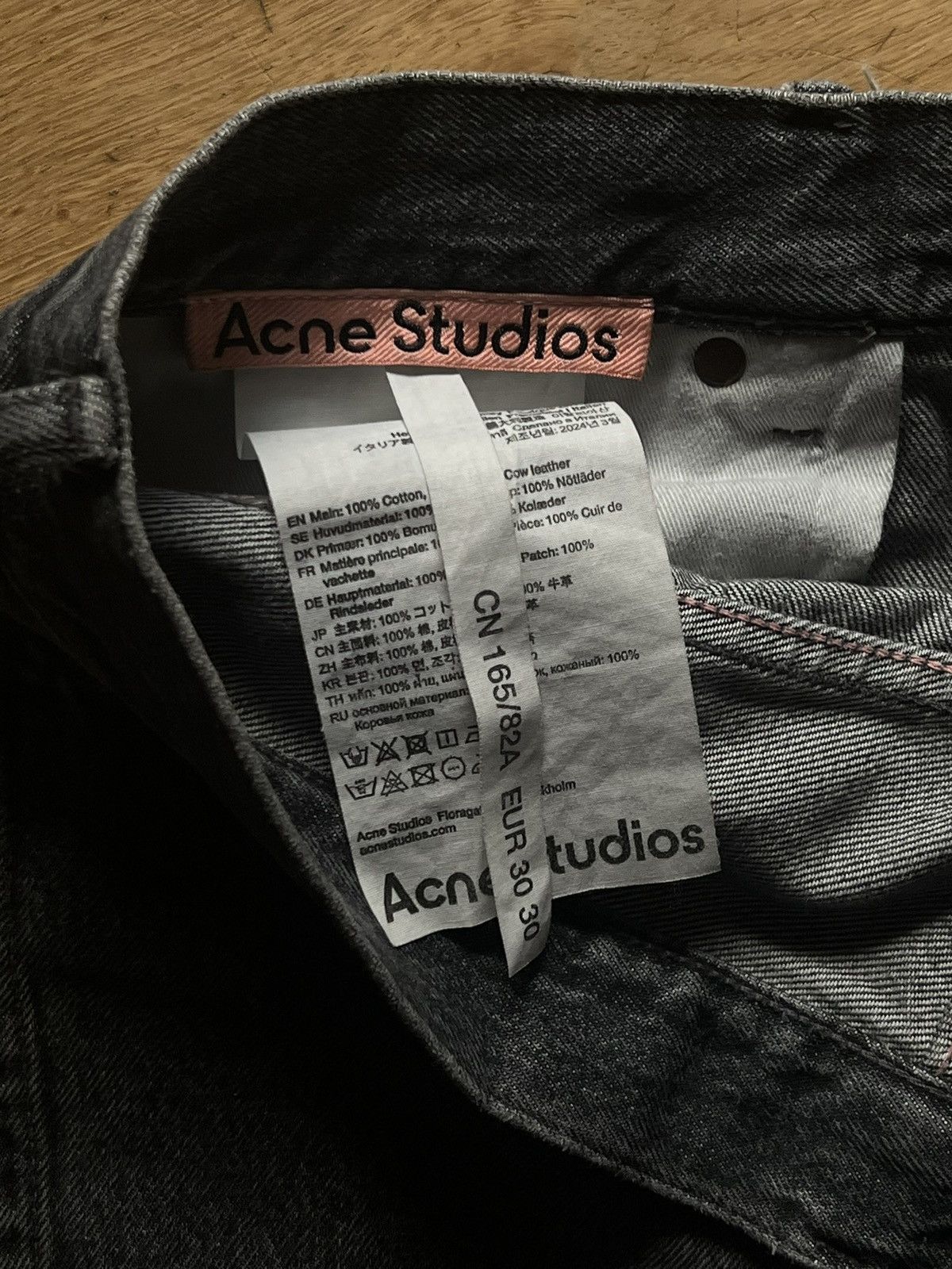 Acne Studios Acne studios 1989 ash black Size US 30 / EU 46 - 4 Thumbnail