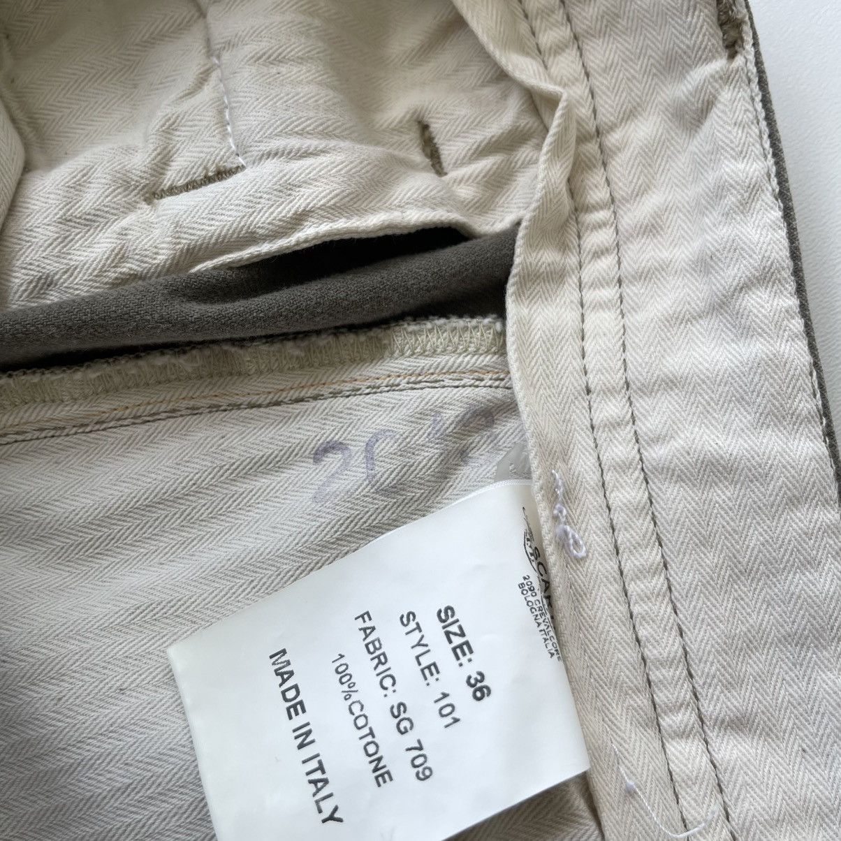 Scarti-Lab Scarti-Lab 101 2013 Vintage Cotton Chino Pants Green Casual Size US 36 / EU 52 - 10 Thumbnail