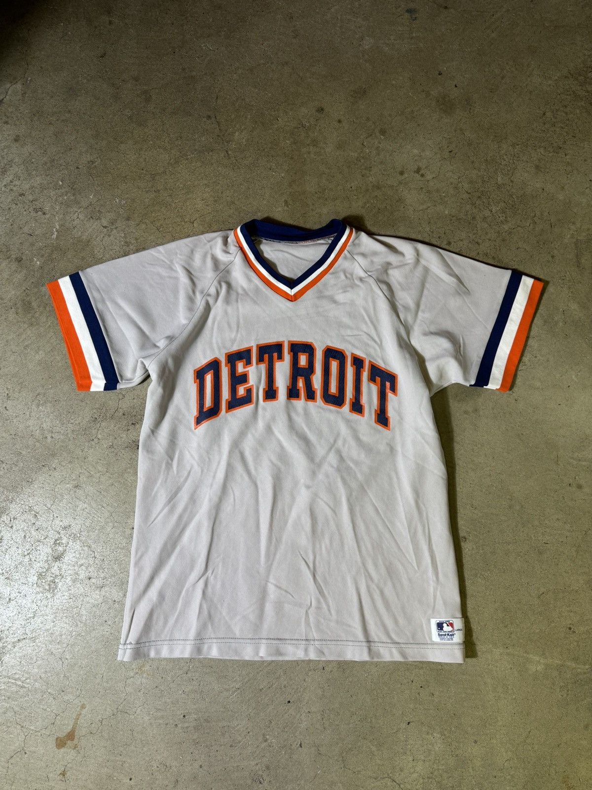 image of Mlb x Vintage Detroit Tigers Jersey in Grey, Men's (Size Large)