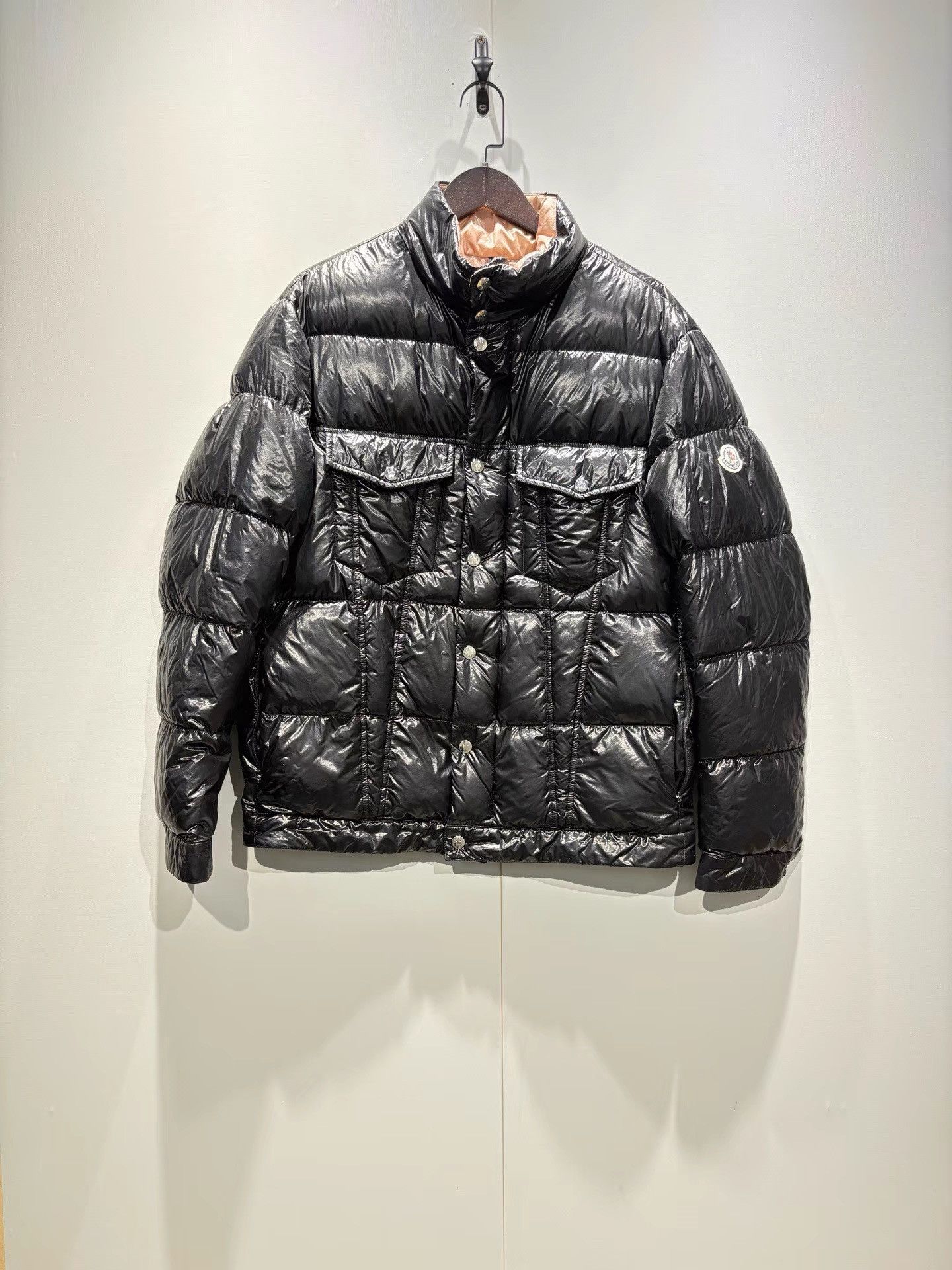 Moncler Moncler Montmirail Black Lacquered Down Jacket K36 Size US XL / EU 56 / 4 - 1 Thumbnail