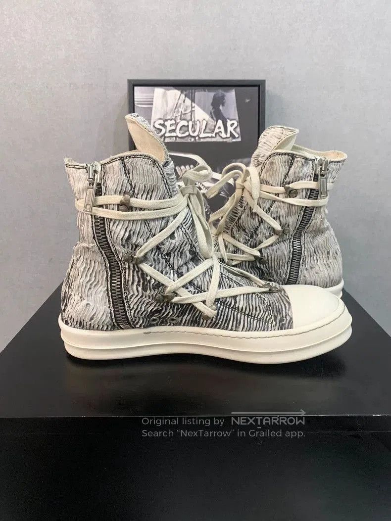 Rick Owens Rick Owens Black and White High. Size US 9 / EU 42 - 5 Thumbnail