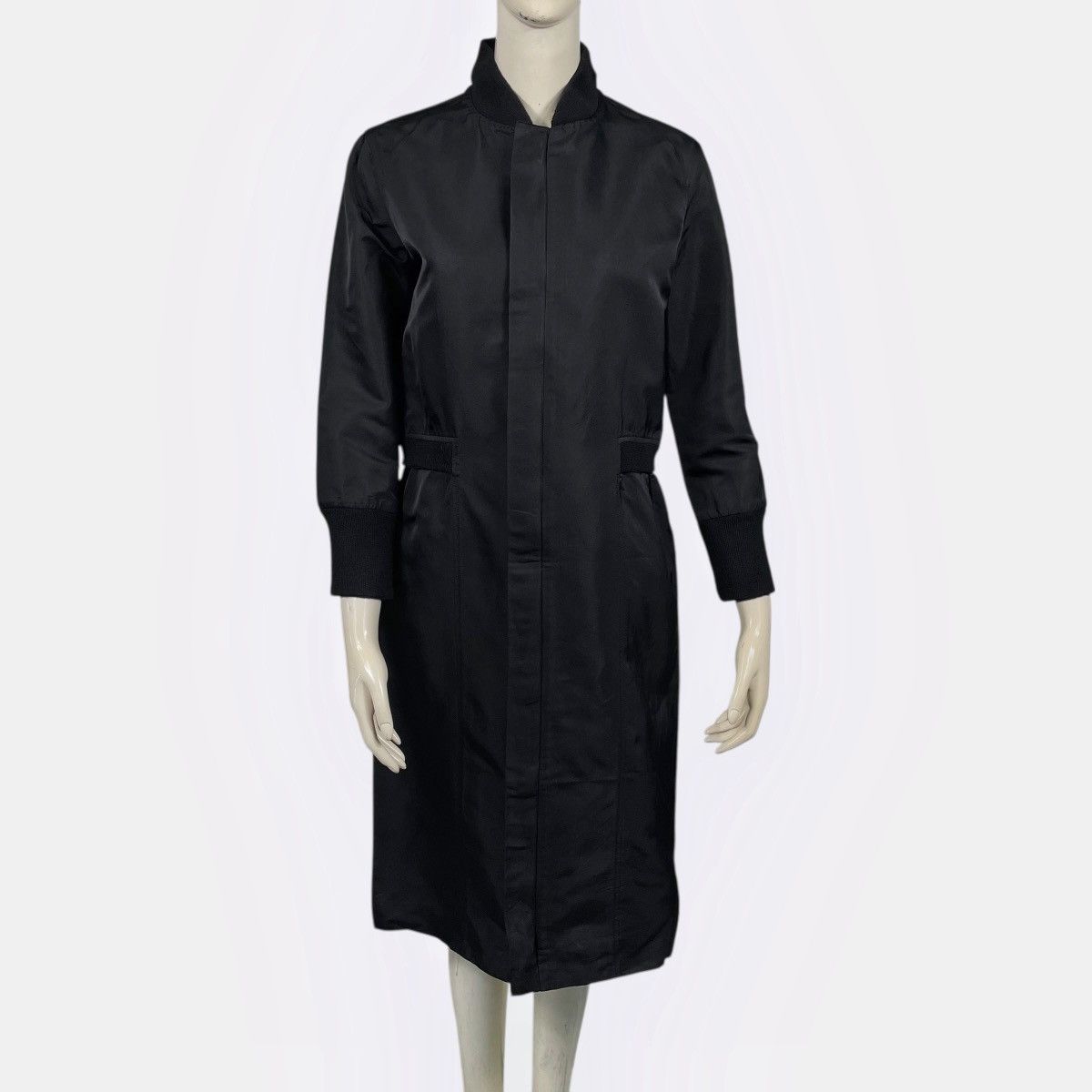 Yohji Yamamoto Y’s Yohji Yamamoto Zipper Soie Silk Long Coat Size M / US 6-8 / IT 42-44 - 2 Thumbnail