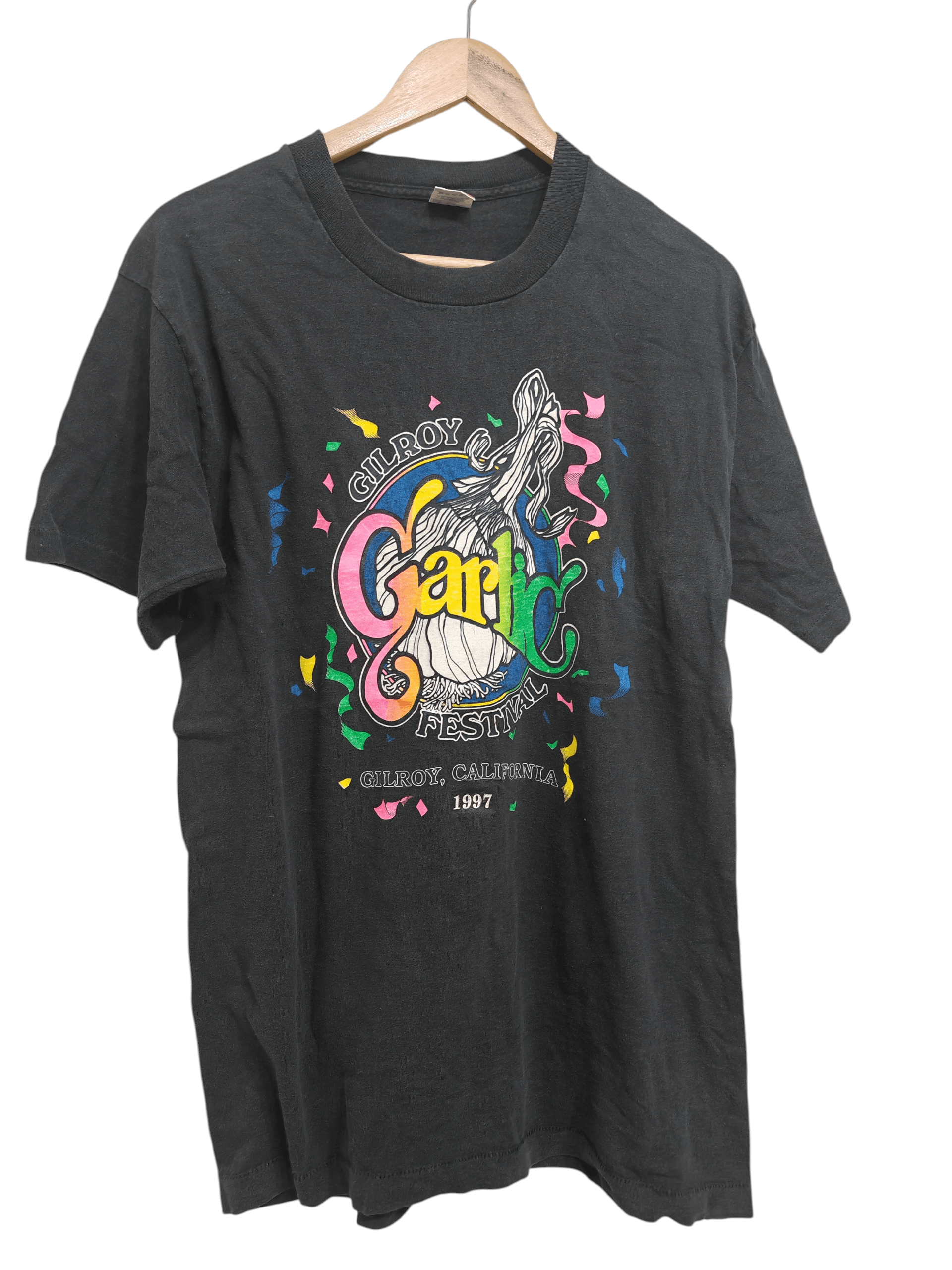 Fruit Of The Loom 🔥Vintage 90's Gilroy Garlic Festival Made in USA Size US L / EU 52-54 / 3 - 3 Thumbnail