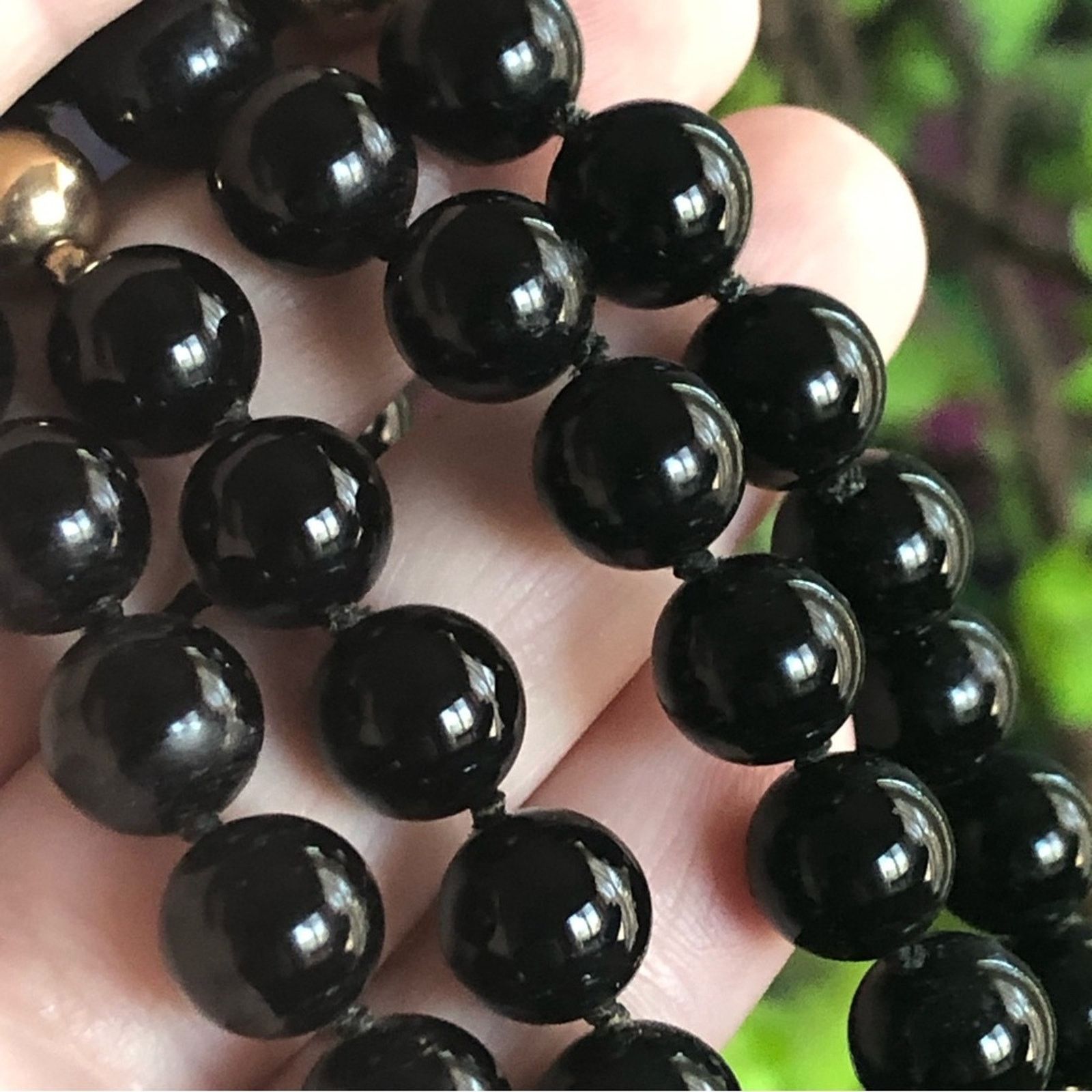 Vintage Vintage 70s-80s round black and gold glass beads necklace Size ONE SIZE - 7 Thumbnail