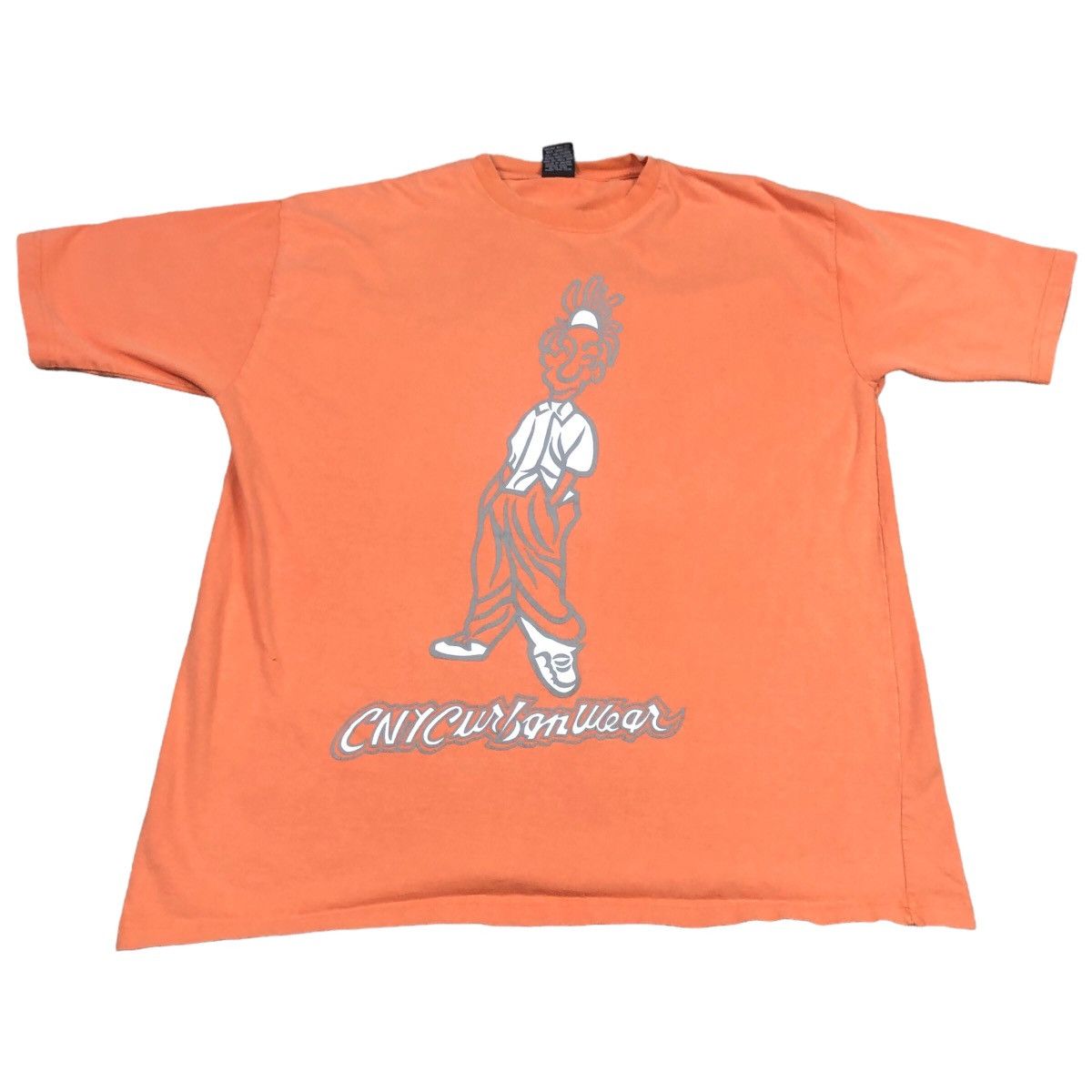 Vintage Canopy CNYC Urban Wear Cartoon Y2K Orange Shirt Adult XL Size US XL / EU 56 / 4 - 1 Thumbnail