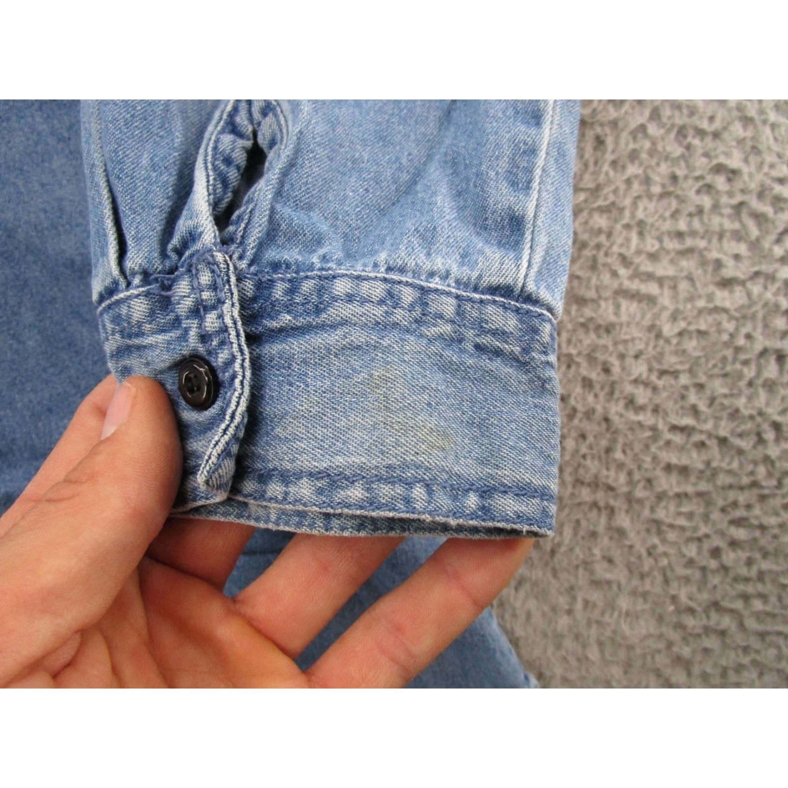 Vintage VINTAGE Bobbie Brooks Denim Long Sleeve Shirt XL Embroidered READ Size XL / US 12-14 / IT 48-50 - 5 Thumbnail