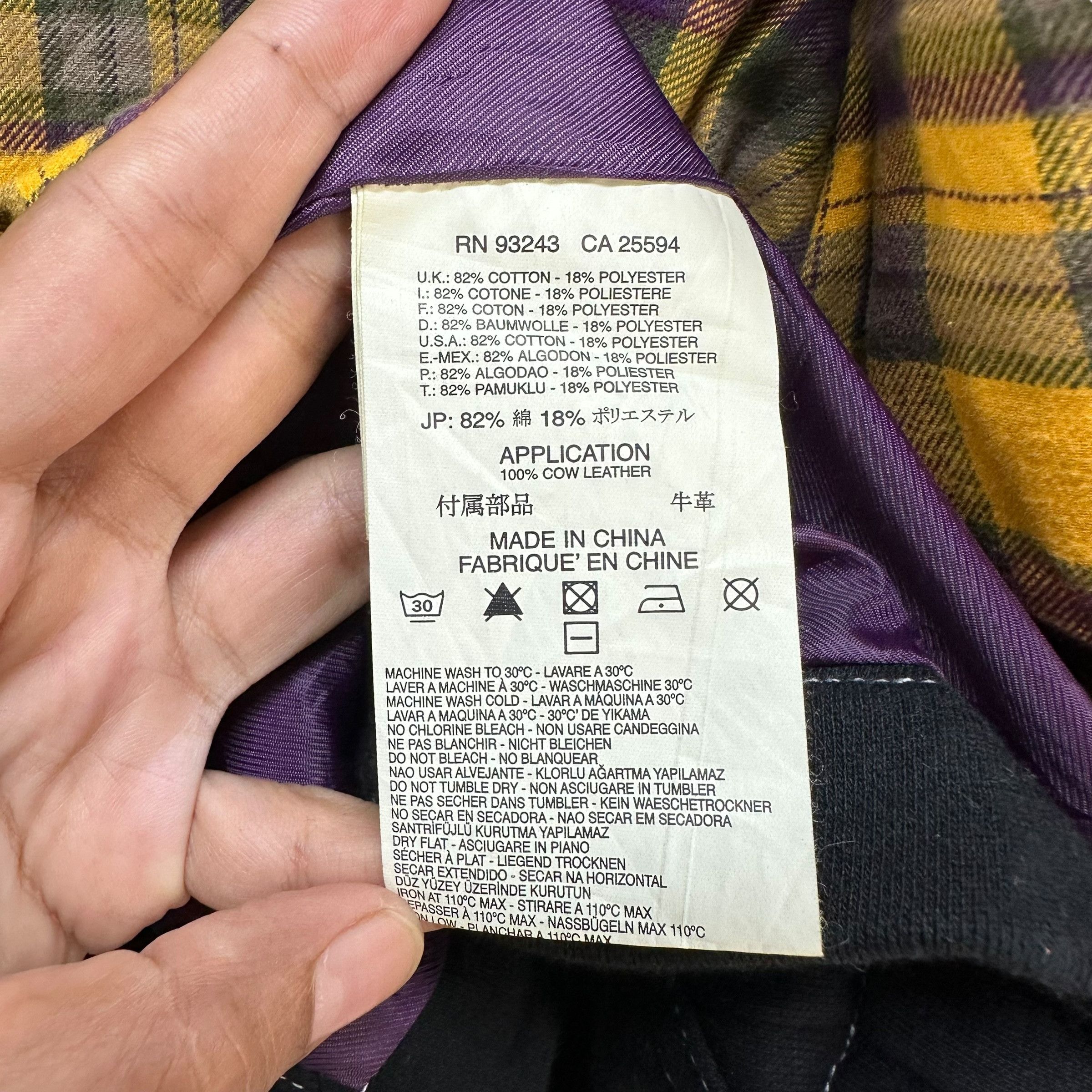 Diesel DIESEL Four Pocket Tartan Lined Work Jacket #A41-0935 Size US XL / EU 56 / 4 - 11 Thumbnail