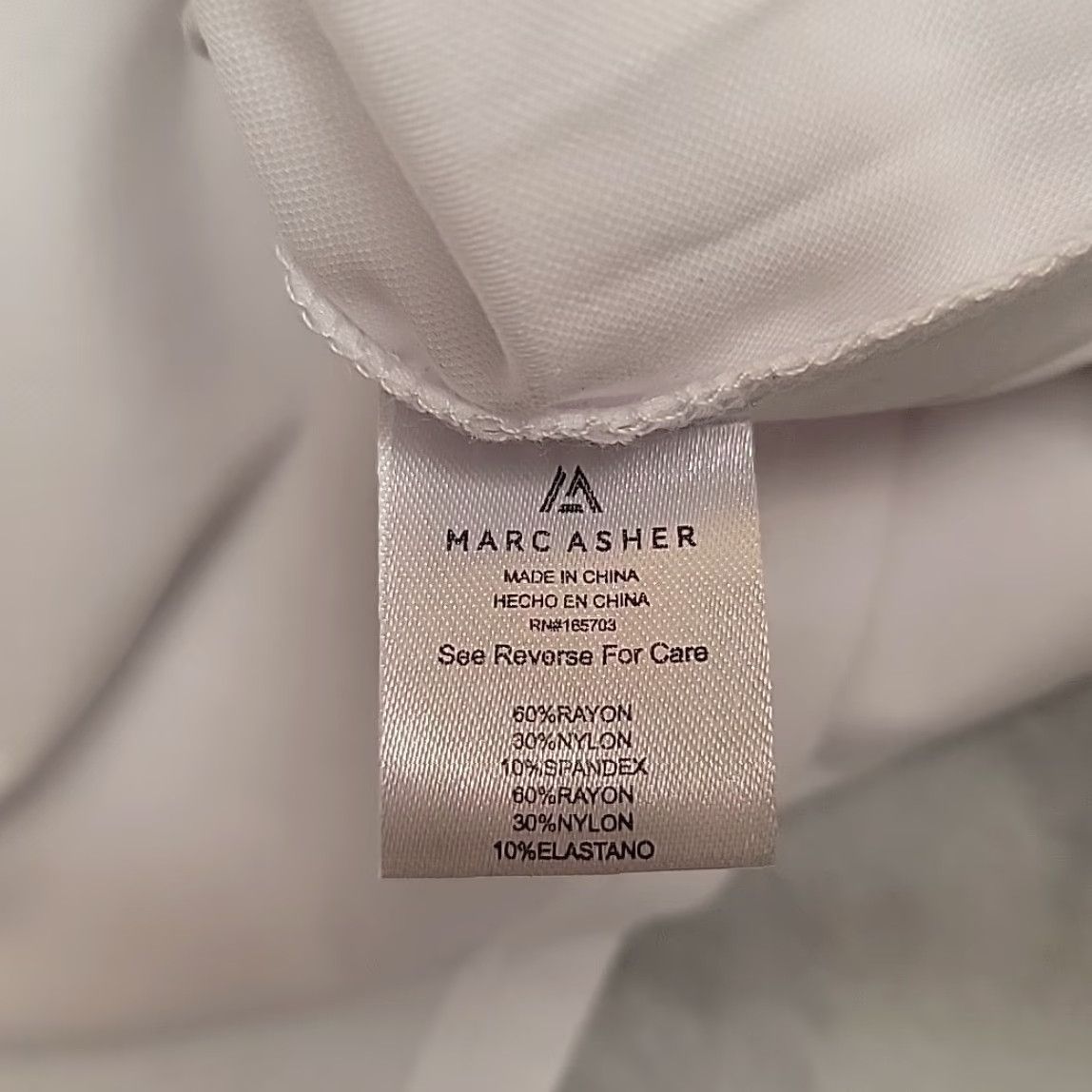Vintage Marc Asher Shirt Men XL White Navy Performance Knit Stretch Polo MATP100104 NEW Size US XL / EU 56 / 4 - 4 Thumbnail
