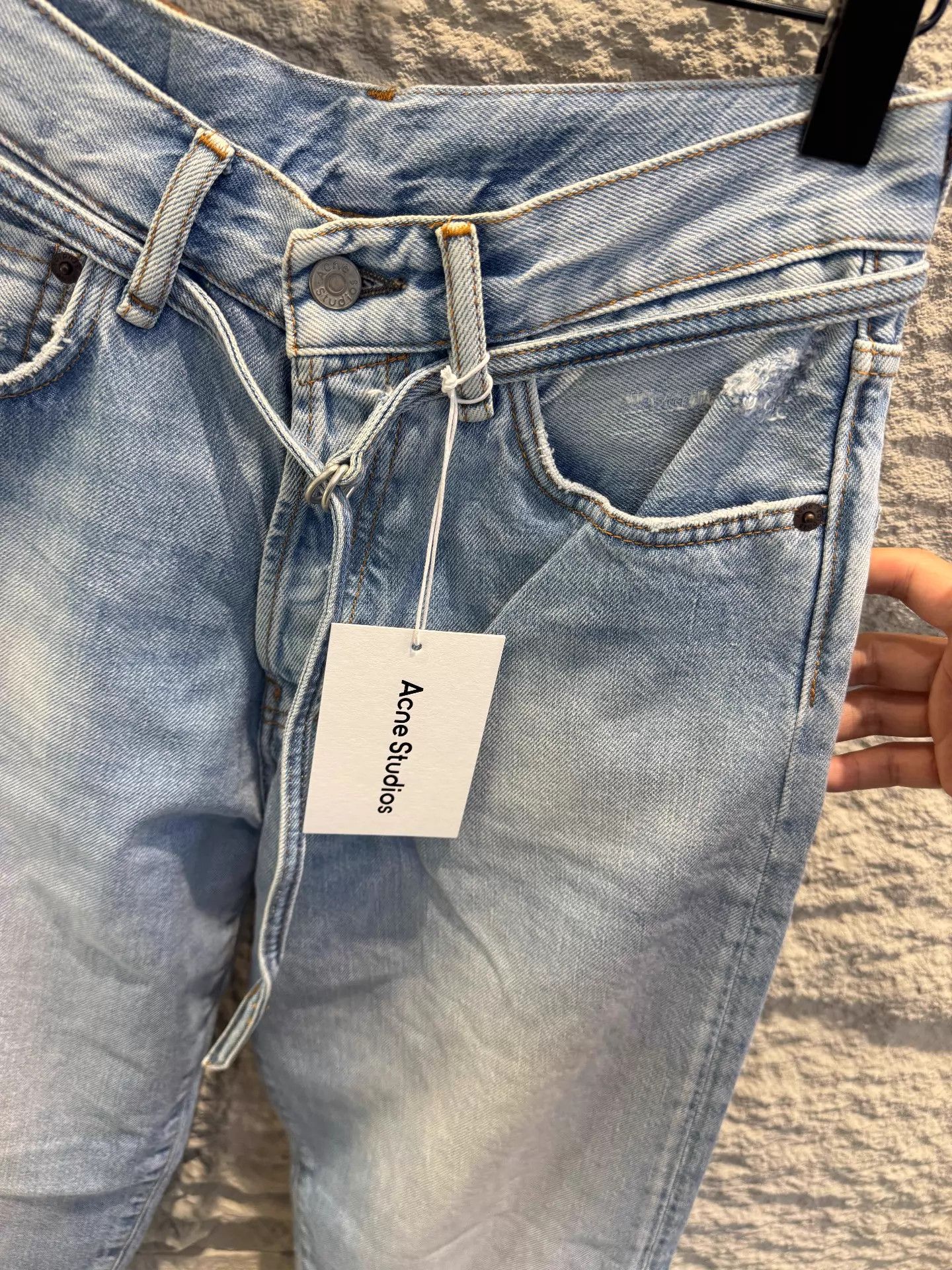 Acne Studios Acne Studios SS23 Light Blue Loose Straight Denim Jeans Size US 26 / EU 42 - 2 Thumbnail
