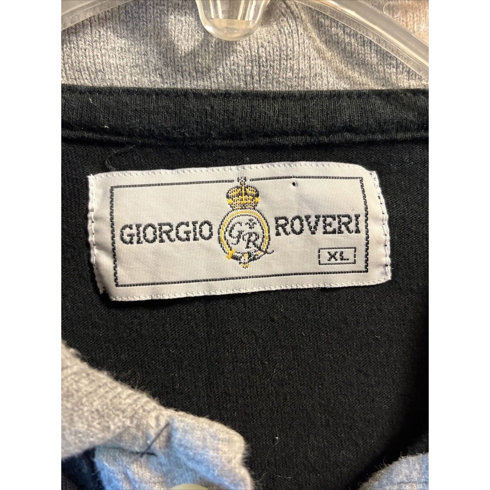 Other Giorgio Roveri Vintage Mens Polo Shirt XL Black Short Sleeve Size US XL / EU 56 / 4 - 3 Thumbnail