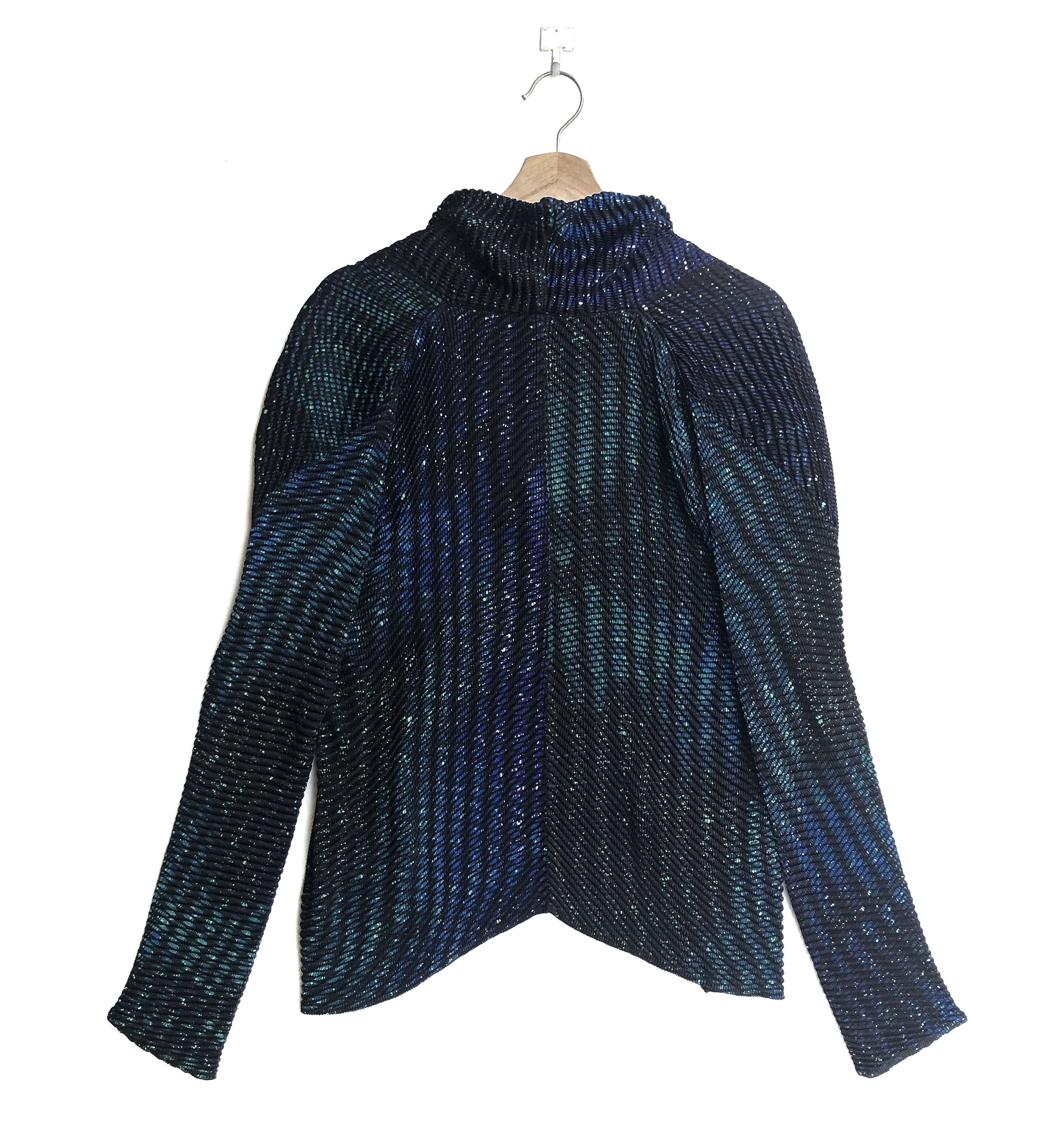 Issey Miyake RARE🔥A/W2016 GALAXY COSMOS PLEAT CARDIGAN JACKET Size M / US 6-8 / IT 42-44 - 9 Thumbnail