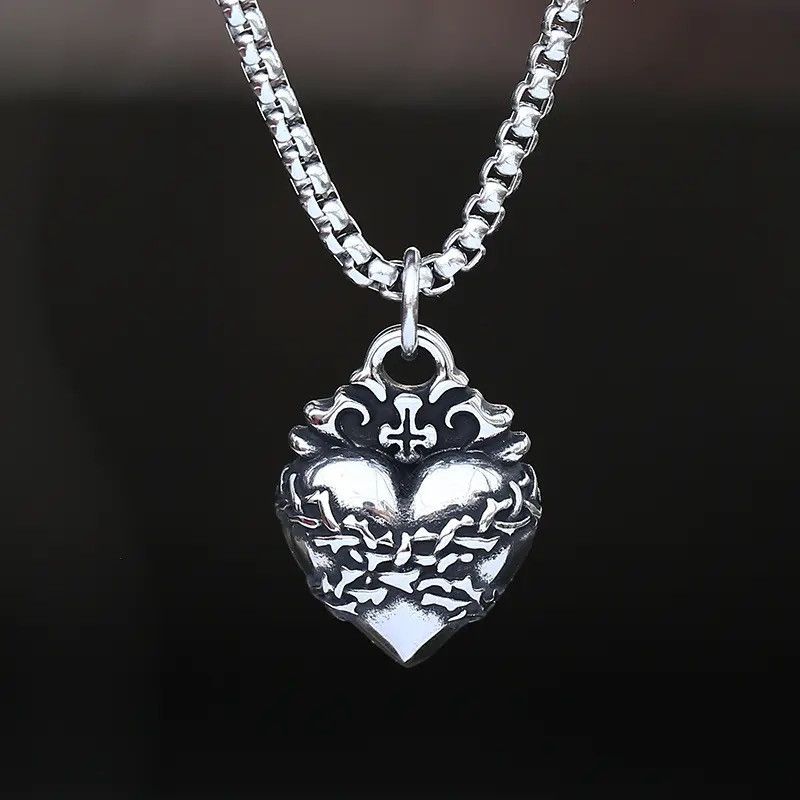 Jewelry CReative Love Heart Pendant Necklace Size ONE SIZE - 1 Thumbnail