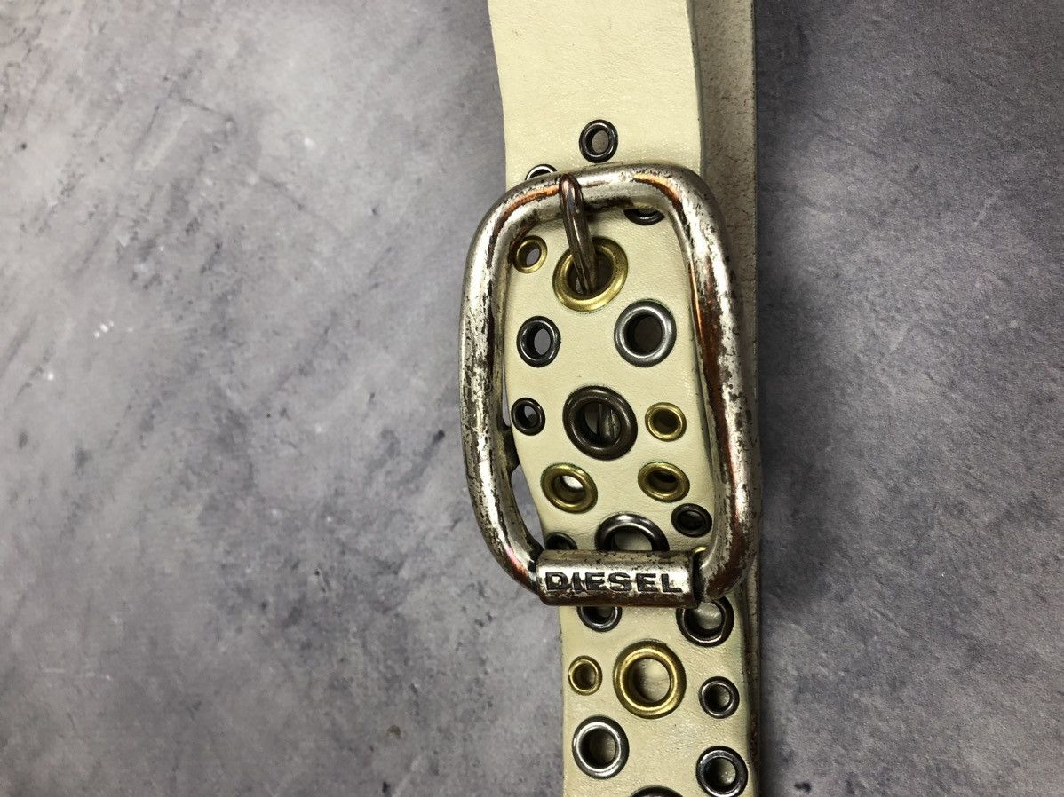 Diesel Diesel Leather Beige Belt Size ONE SIZE - 9 Thumbnail
