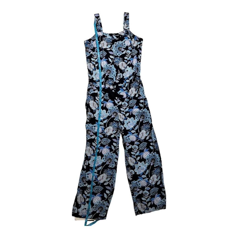 Designer Loft l Blue Pineapple Floral Print Jumpsuit Size 0 Size 25" / US 0 / IT 36 - 2 Thumbnail