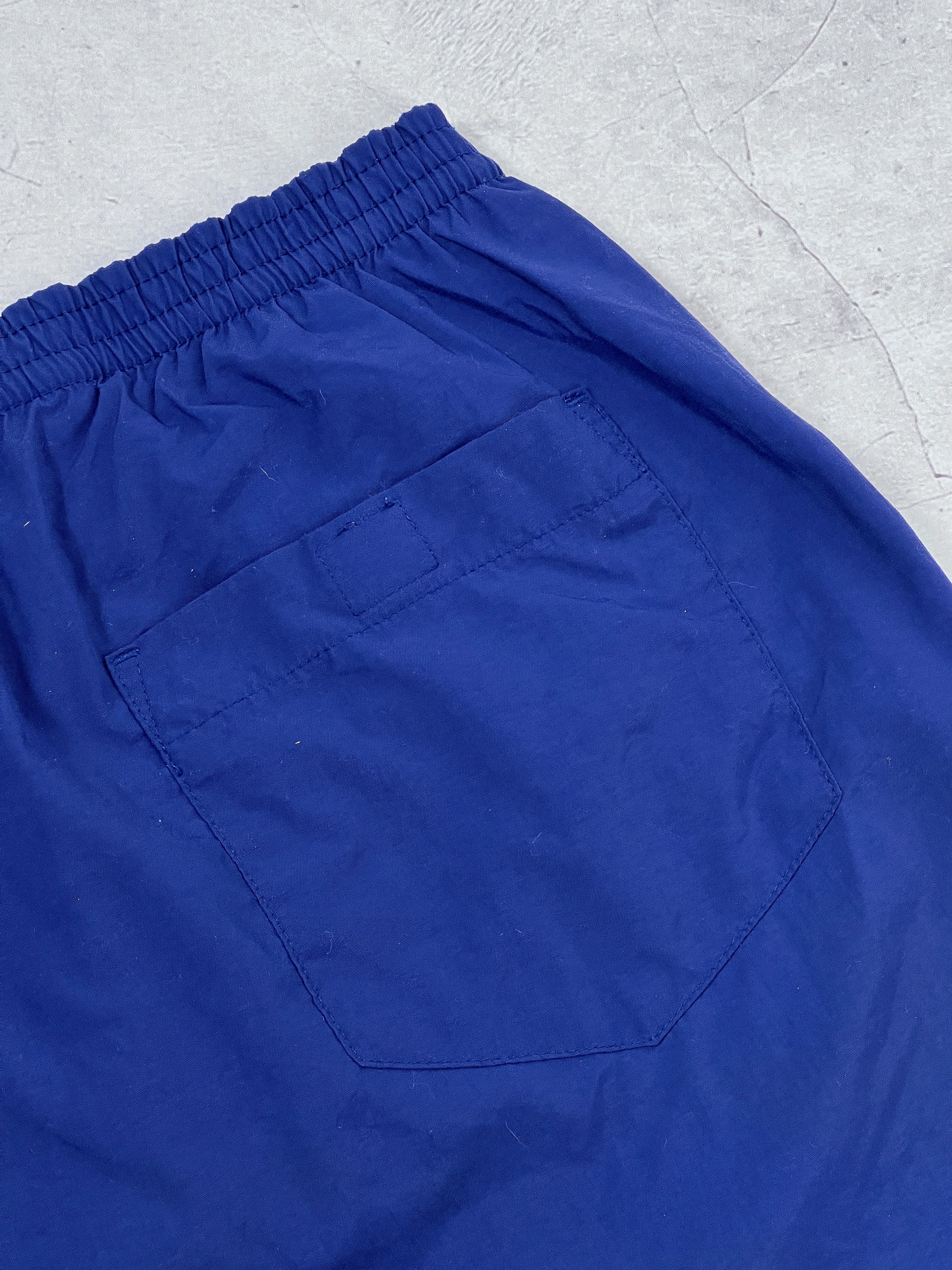 Nike × Vintage Vintage Nike Shorts Swoosh Logo Dark Blue Size US 36 / EU 52 - 15 Thumbnail