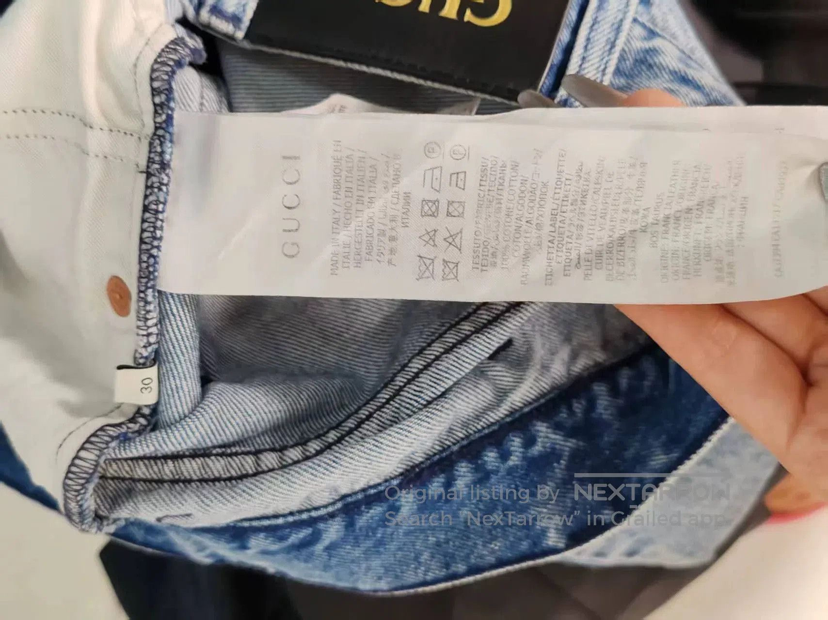 Gucci Authentic Gucci Distressed Denim Jeans. Size US 30 / EU 46 - 4 Thumbnail
