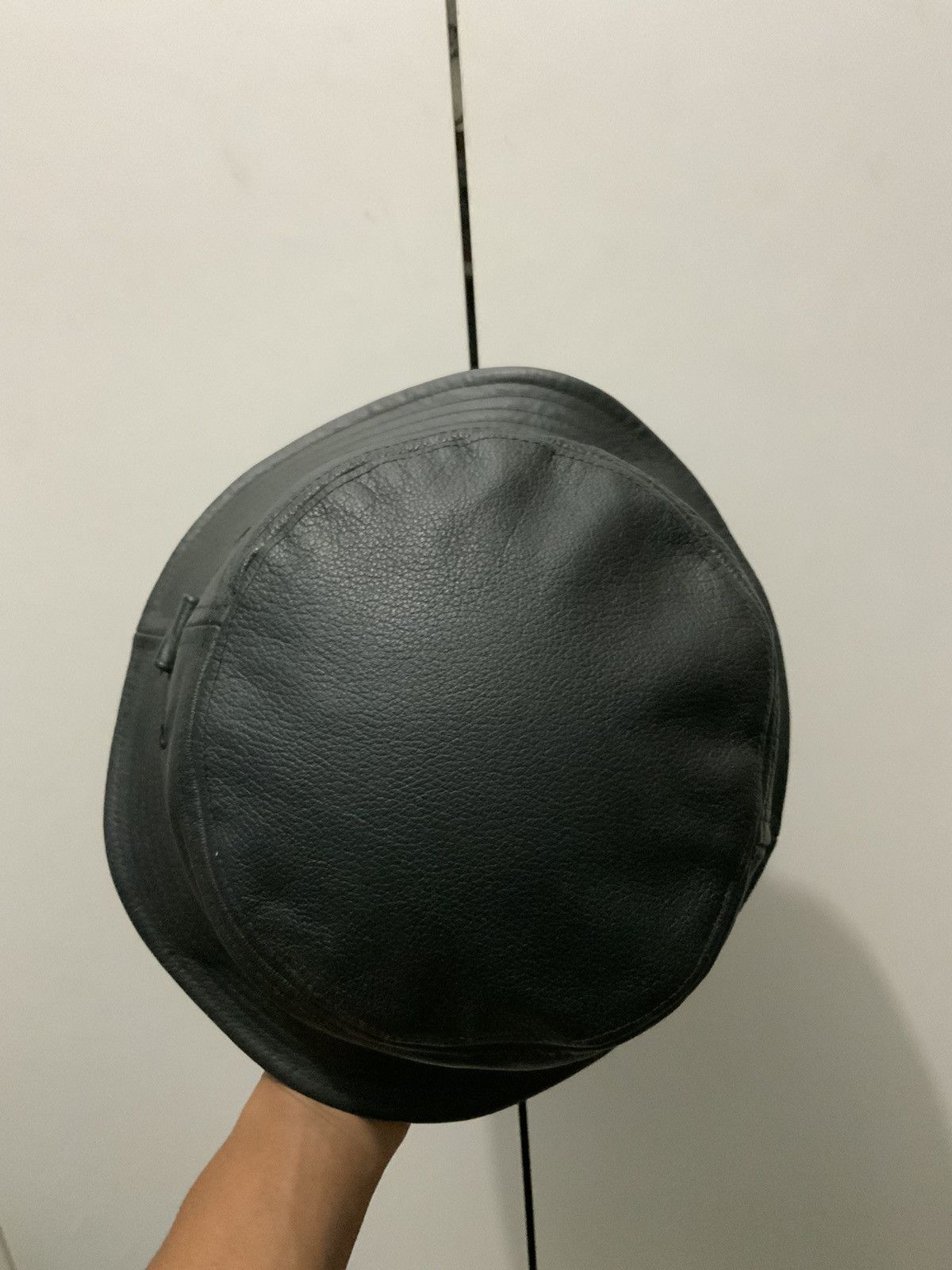 Hat Club Genuine Leather Black Hat Size ONE SIZE - 6 Thumbnail