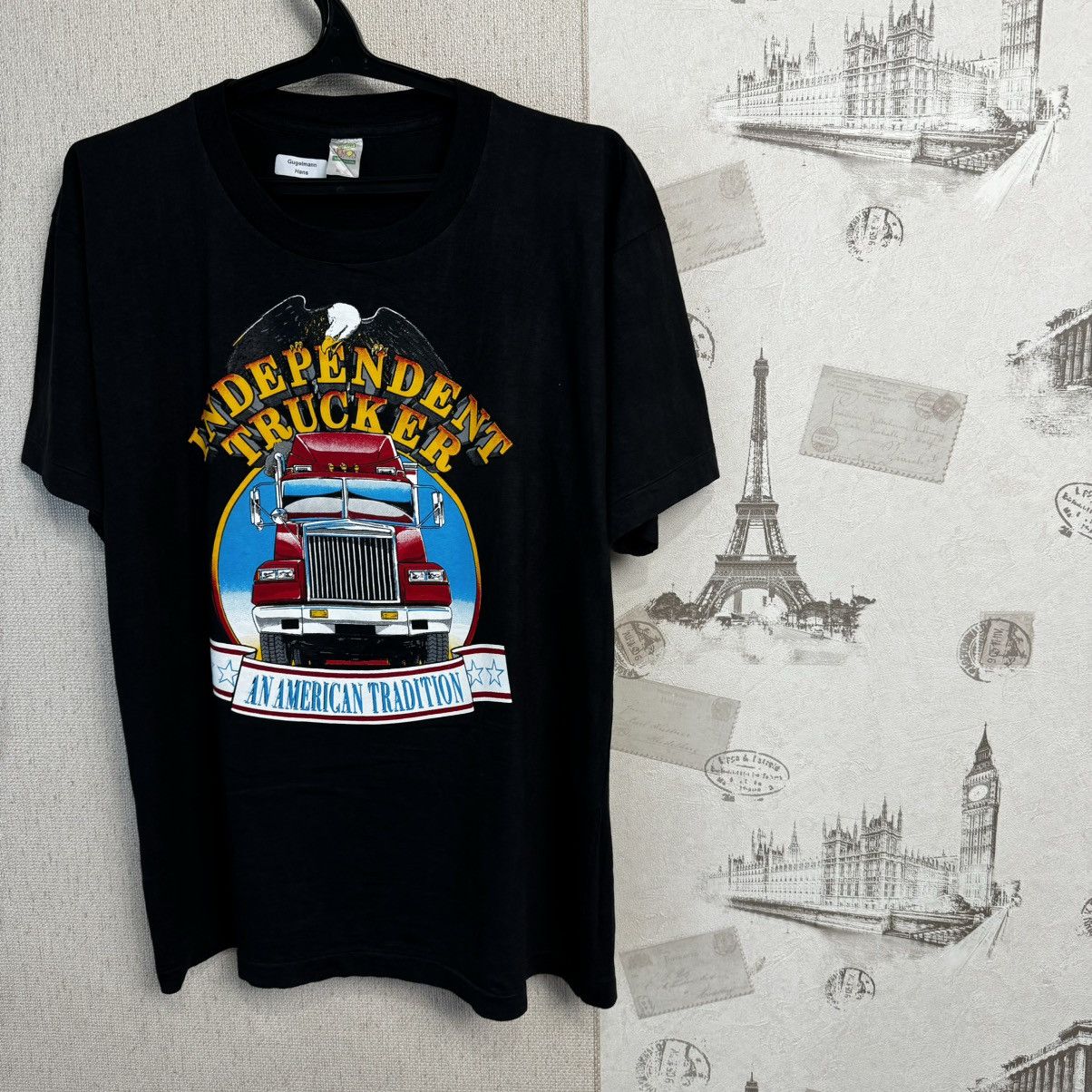Harley Davidson × Vintage Vintage Independent Trucker T shirt Eagle USA 3D Emblem XL Size US XL / EU 56 / 4 - 7 Thumbnail