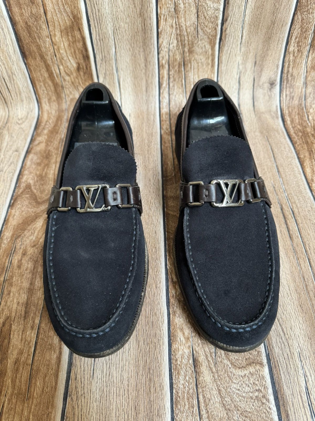 Louis Vuitton suede leather loafers Size US 9.5 / EU 42-43 - 5 Thumbnail