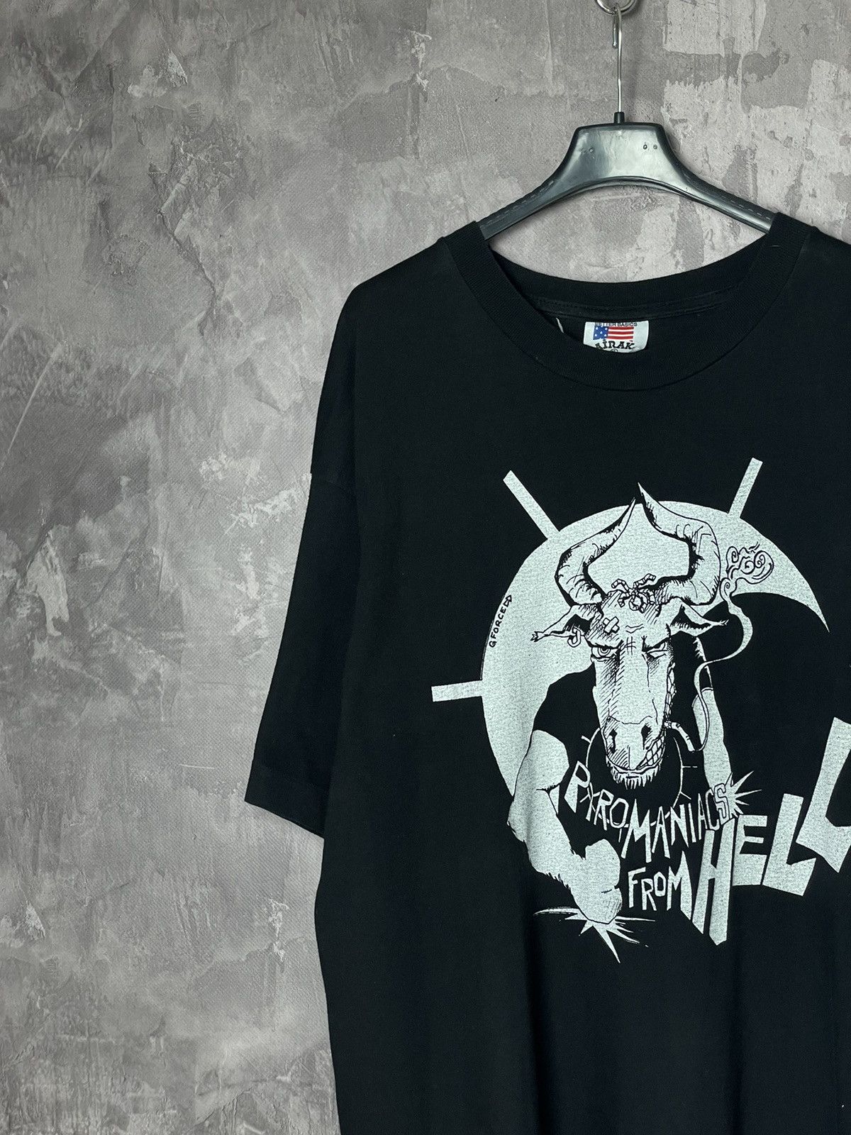 Band Tees × Vintage Vintage pyromaniacs from hell band t shirt y2k singlestitch Size US L / EU 52-54 / 3 - 6 Thumbnail