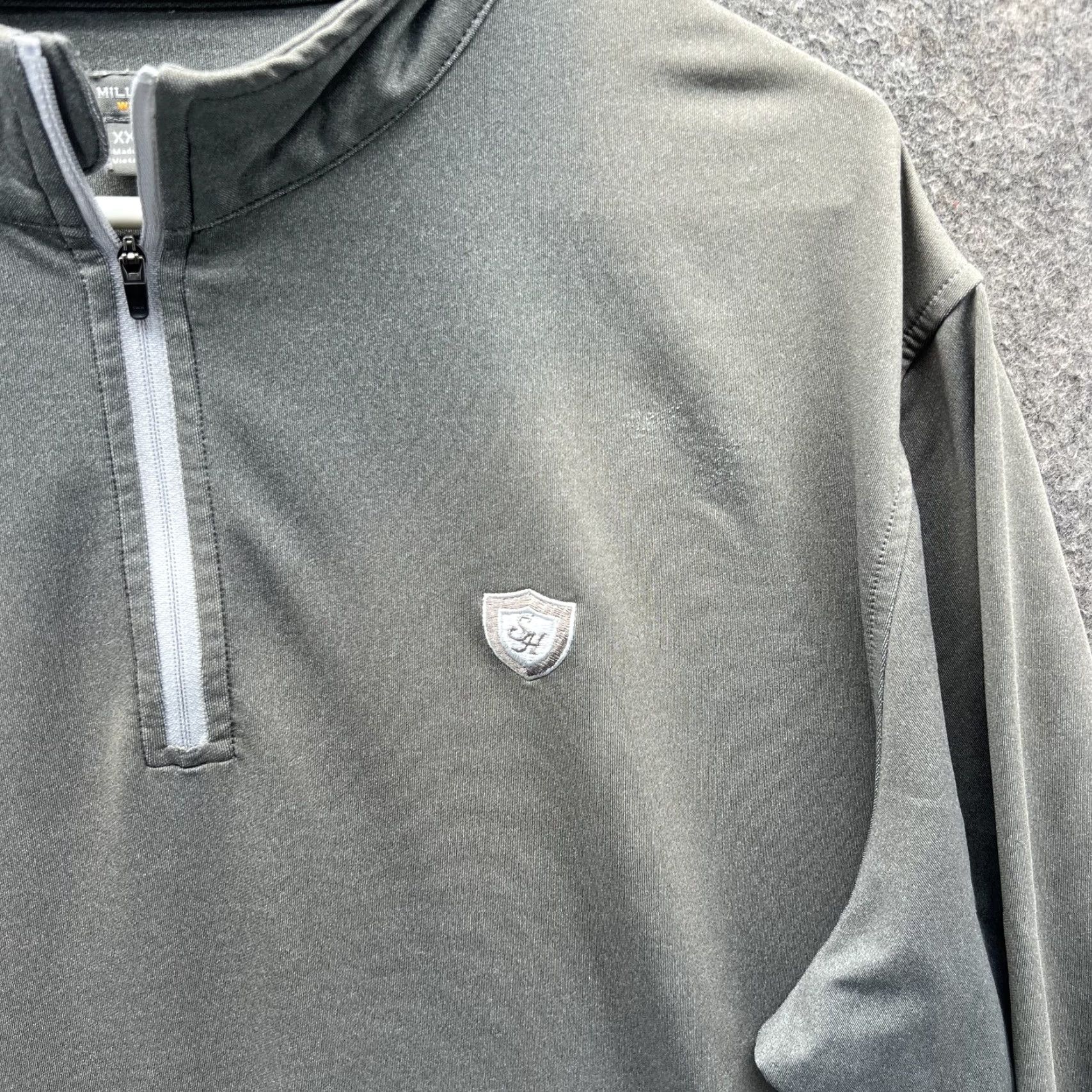 Peter Millar Peter Millar Pullover Mens 2XL Gray Wicking 1/4 Zip Golf Stretch Performance Top Size US XXL / EU 58 / 5 - 7 Thumbnail