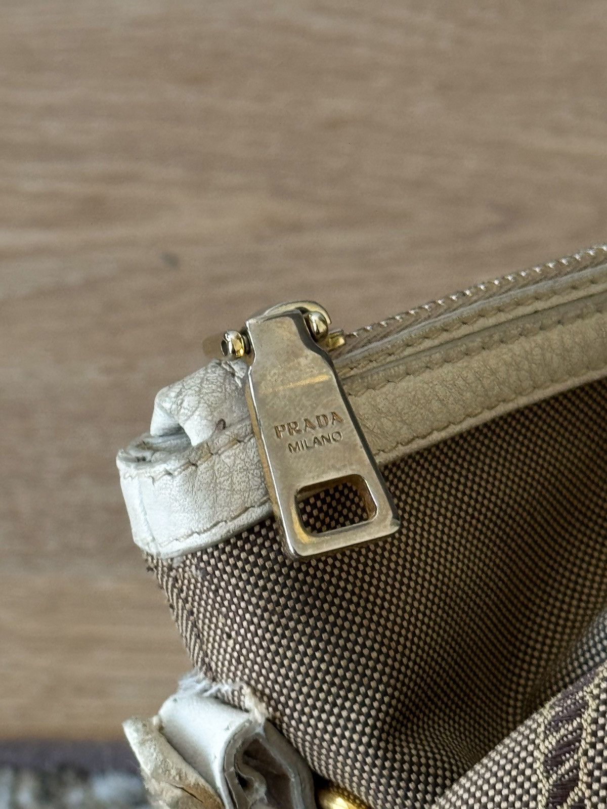 Prada Prada Jacquard Hobo Bag BR4944 Brown White Size ONE SIZE - 10 Thumbnail