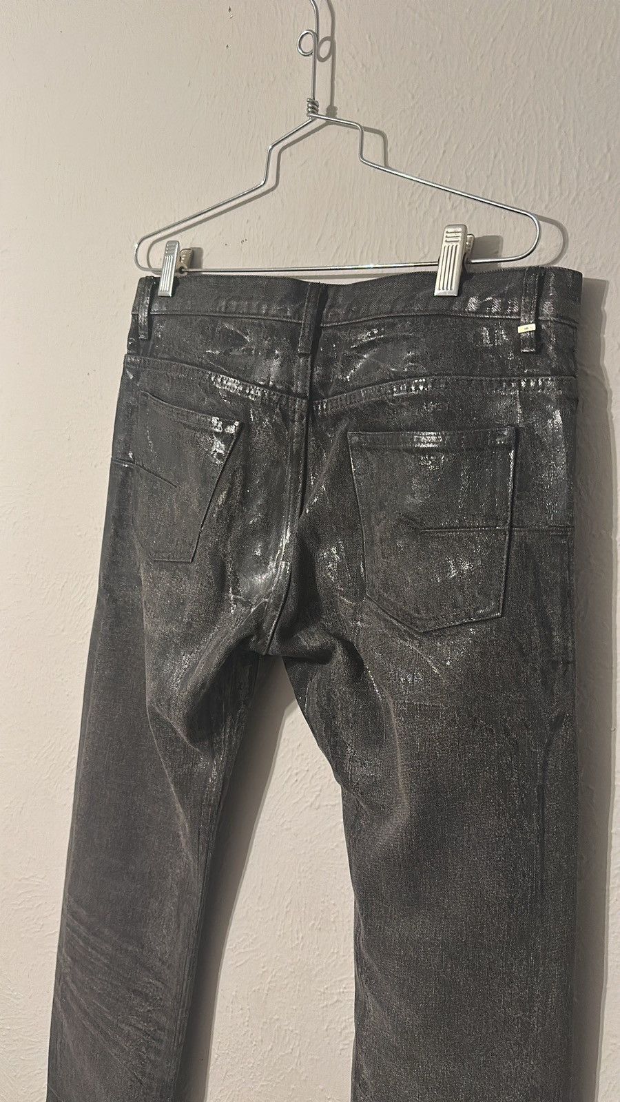 Dior Dior Homme AWO5 “In the morning” Black waxed denim Size US 31 - 4 Thumbnail