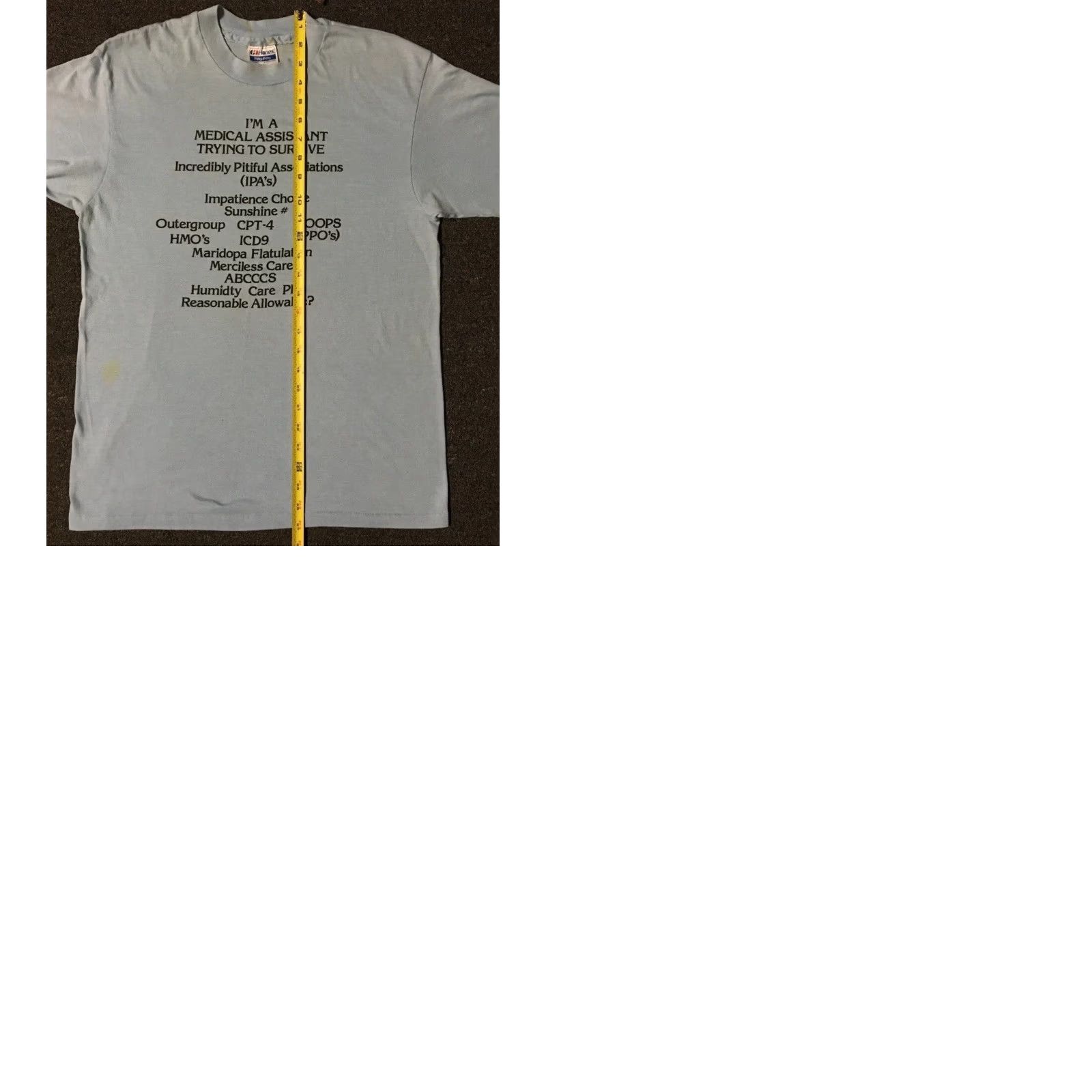 Vintage VINTAGE 90s Medical Assistant Trying To Survive Faded Shirt S Nurse Funny Grunge 80s Size US S / EU 44-46 / 1 - 10 Thumbnail