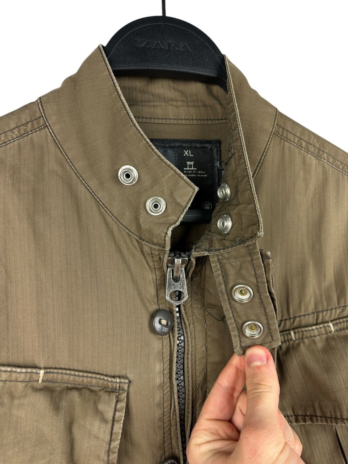 G-Star × Vintage Vintage G-Star Navigator Delta Overshirt Military Jacket Size US XL / EU 56 / 4 - 7 Thumbnail