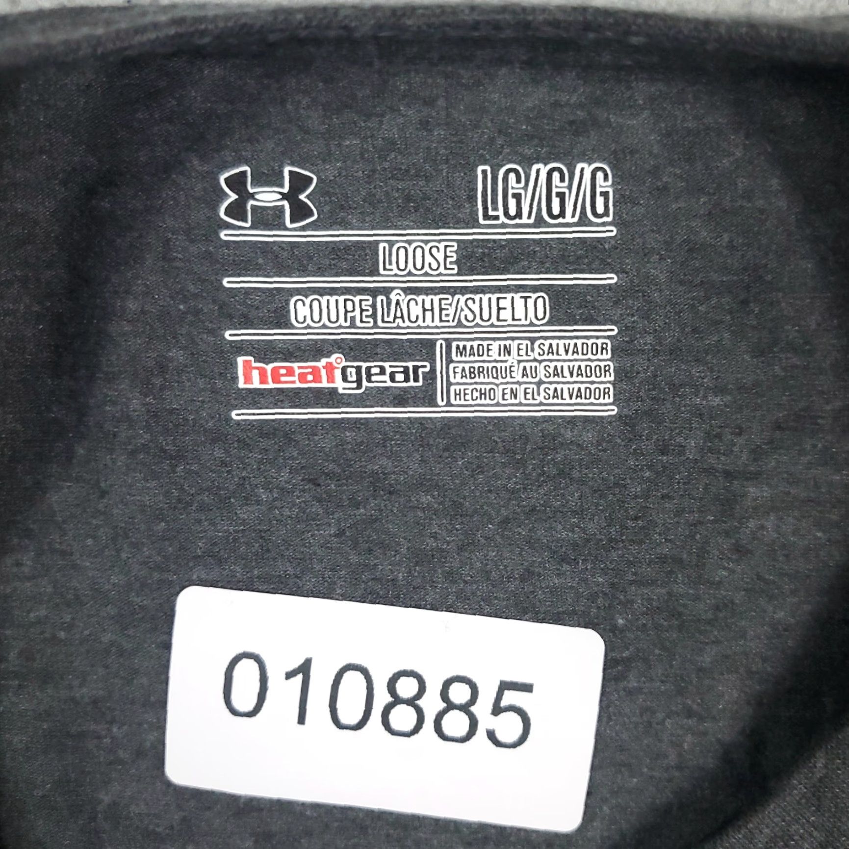 Under Armour Under Armour HeatGear Gray Short Sleeve T-Shirt Adult L Regular Fit Mens Size US L / EU 52-54 / 3 - 7 Thumbnail