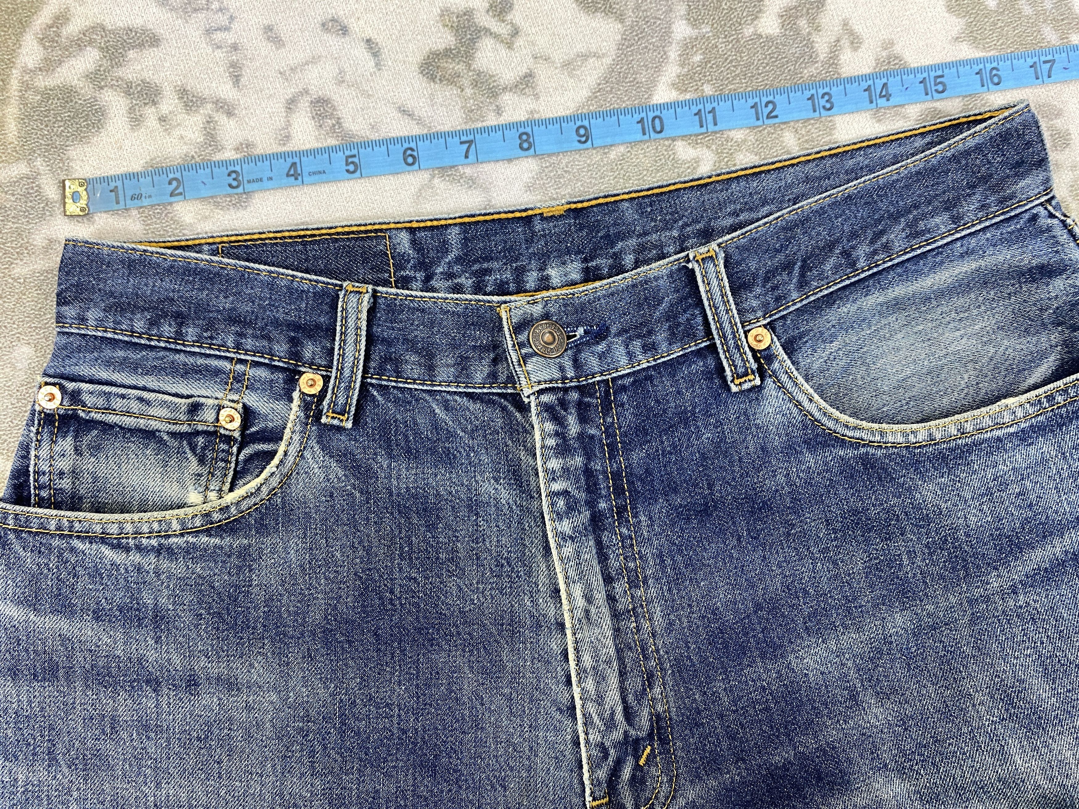 Levi's Dark Blue Distressed Vintage Levi's 506 Denim -JN683 Size US 33 - 5 Thumbnail
