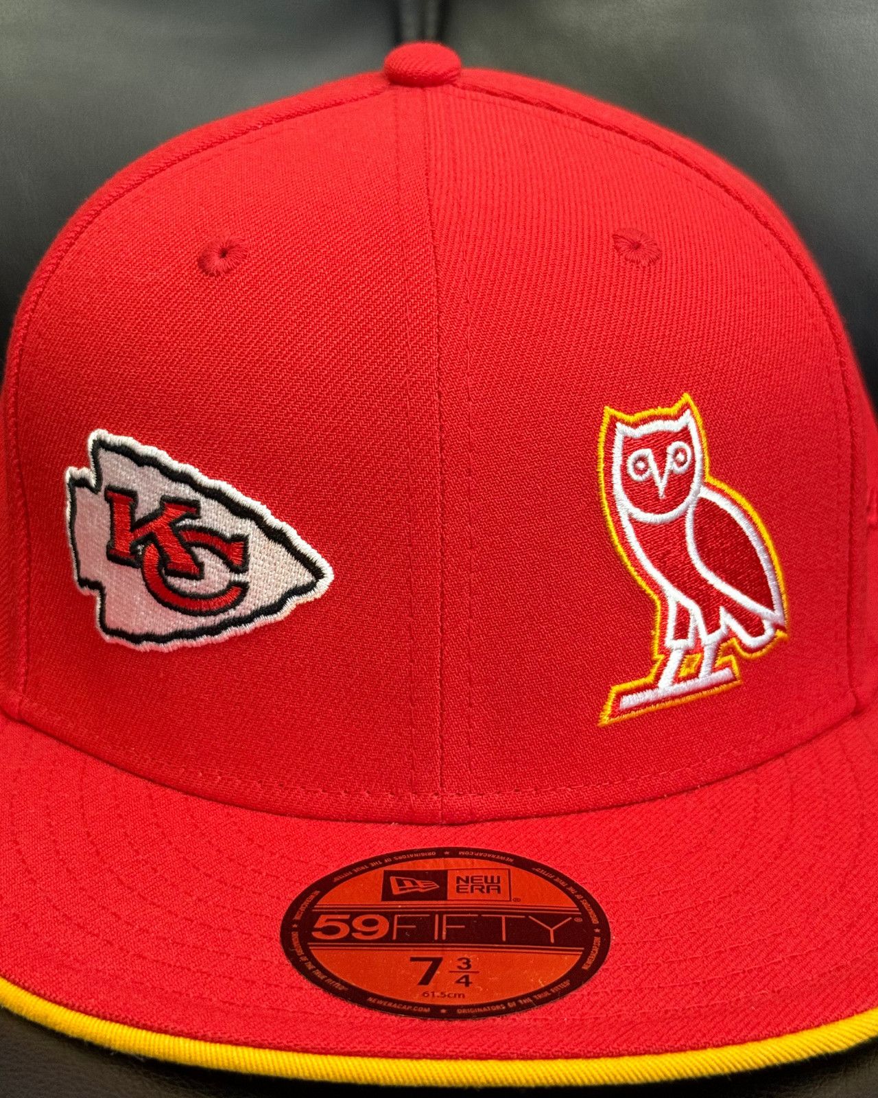NFL × October's Very Own 7 3/4 - OVO x New Era x NFL Kansas City Chiefs Fitted Hat Size ONE SIZE - 4 Thumbnail
