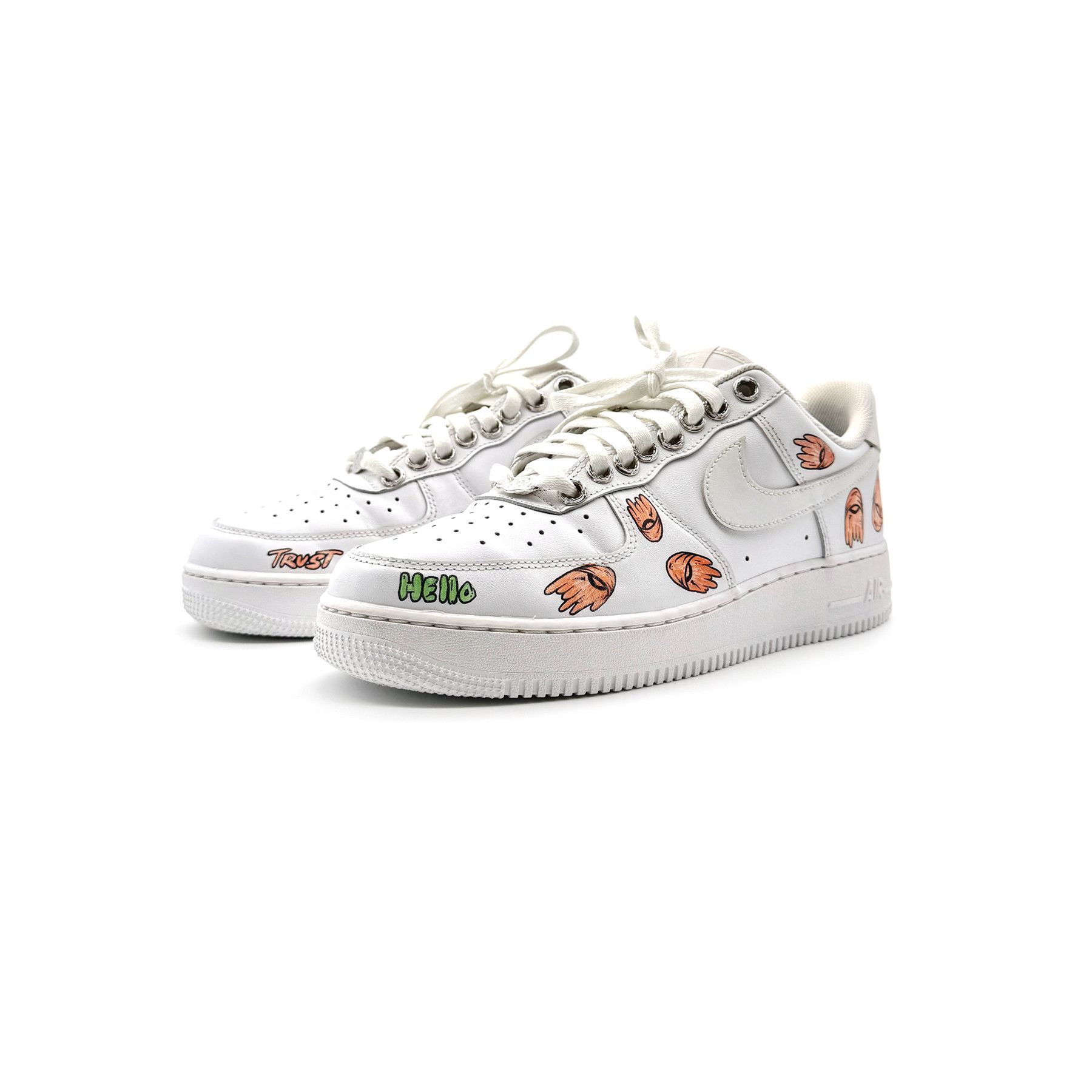 Chrome Hearts Chrome Hearts Air Force 1 Matty Boy White Sneakers Size US 12 / EU 45 - 3 Thumbnail