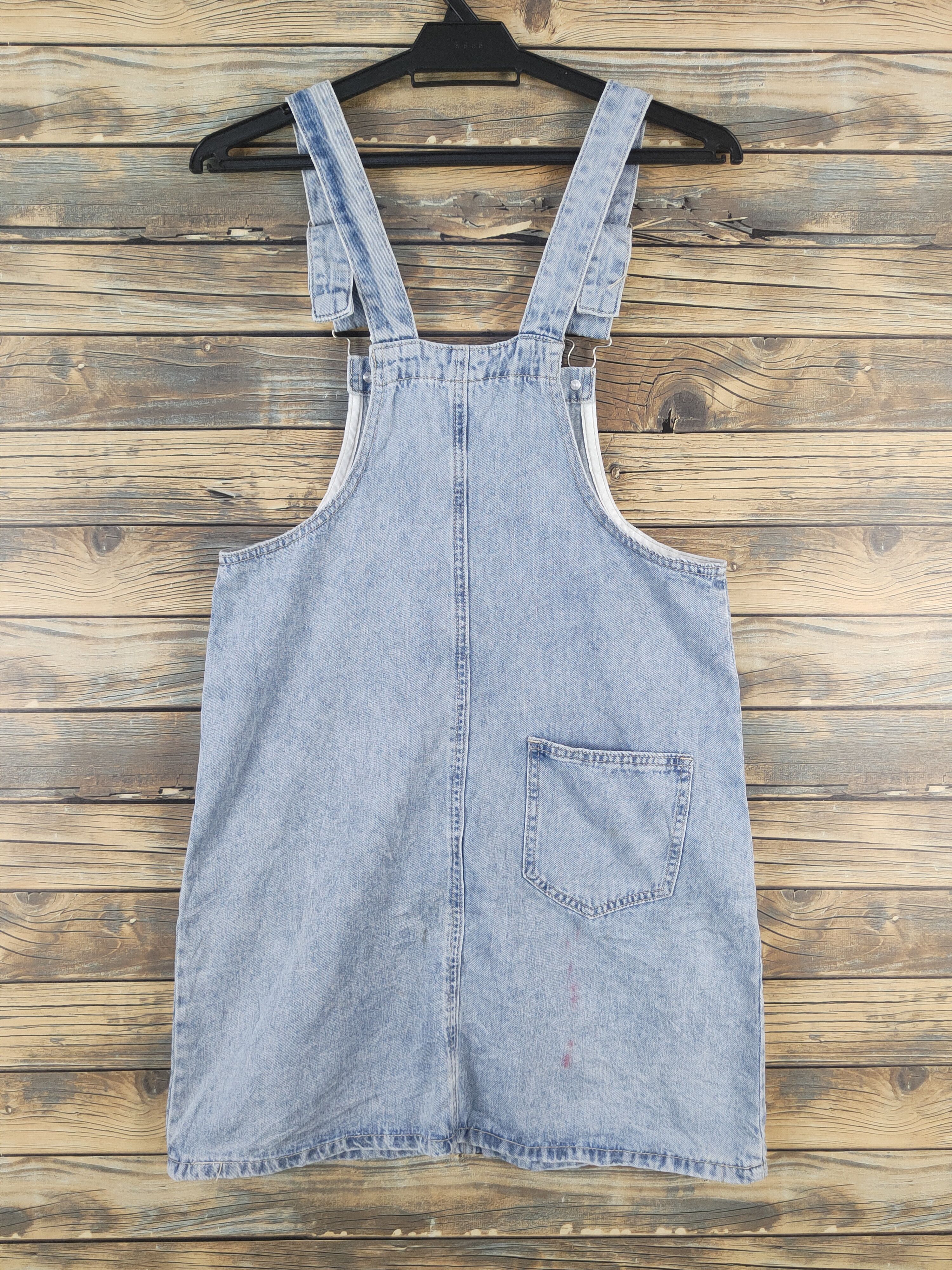 Japanese Brand × Vintage rare item by 7.Modifier Light Blue Denim Skirt Jumpsuits Size 33" - 6 Thumbnail